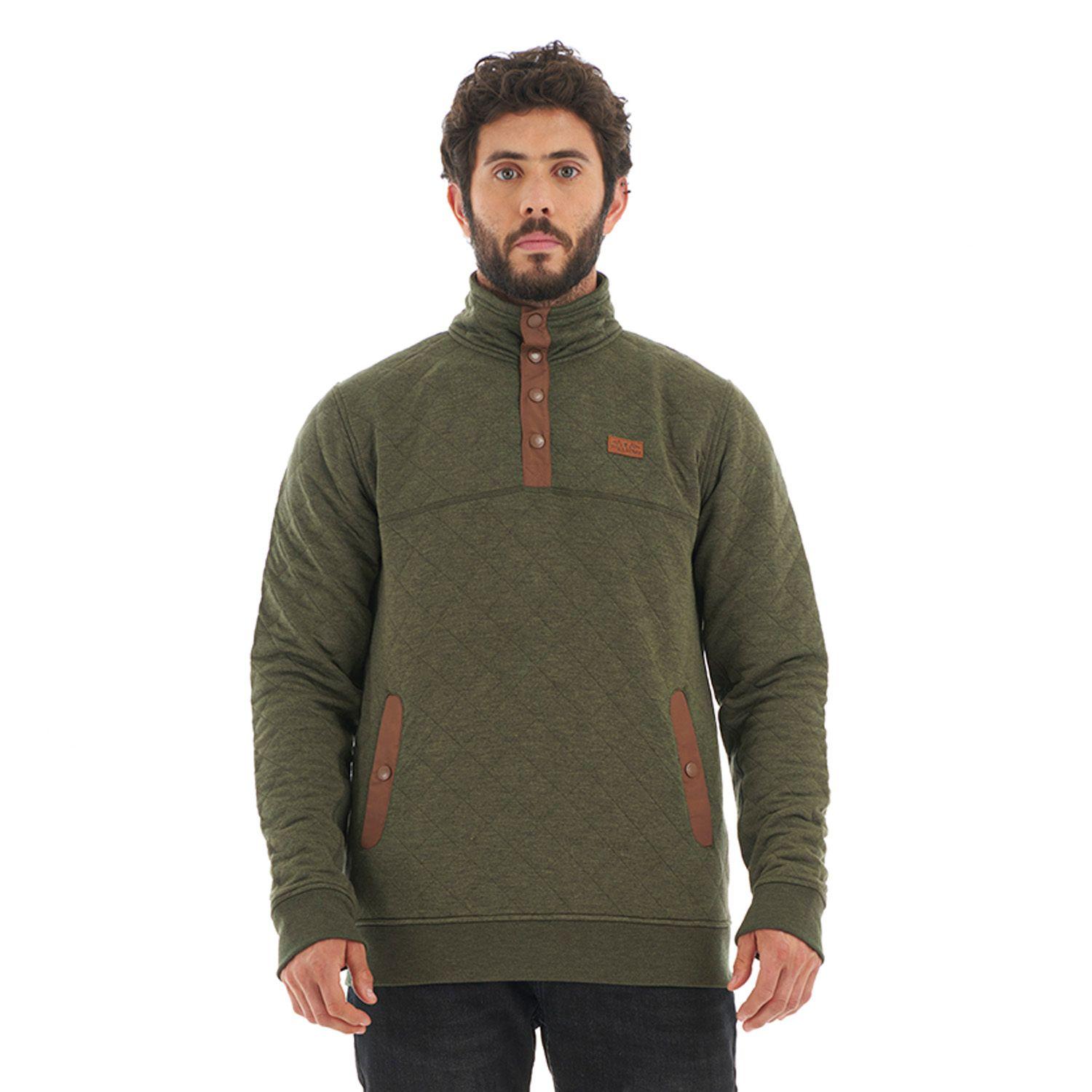 Poleron Hombre Tokerau insulado Verde Haka Honu-1