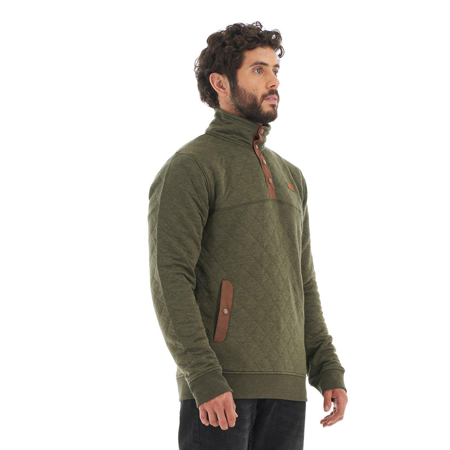 Poleron Hombre Tokerau insulado Verde Haka Honu-2