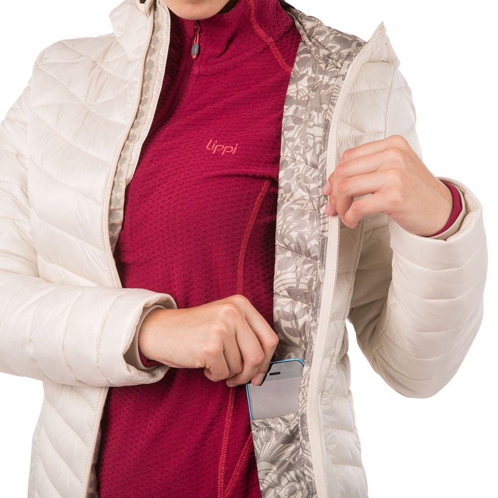 Chaqueta Mujer Alpine  Steam-Pro Long Jacket Crudo Lippi-4