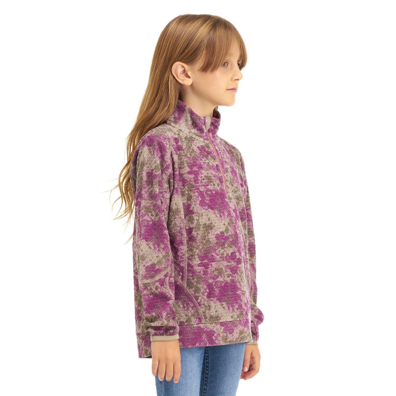 Poleron Niña Saltamontes Nano-F 1/4 Zip Print Crema Lippi-2