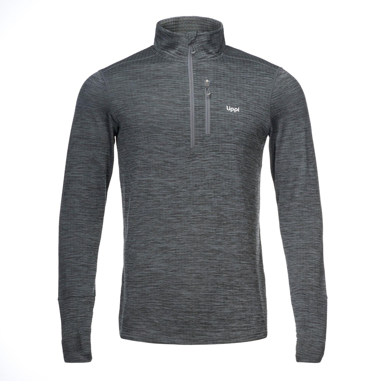 Poleron Hombre Just Move Nano-F 14 Zip Grafito Lippi-0