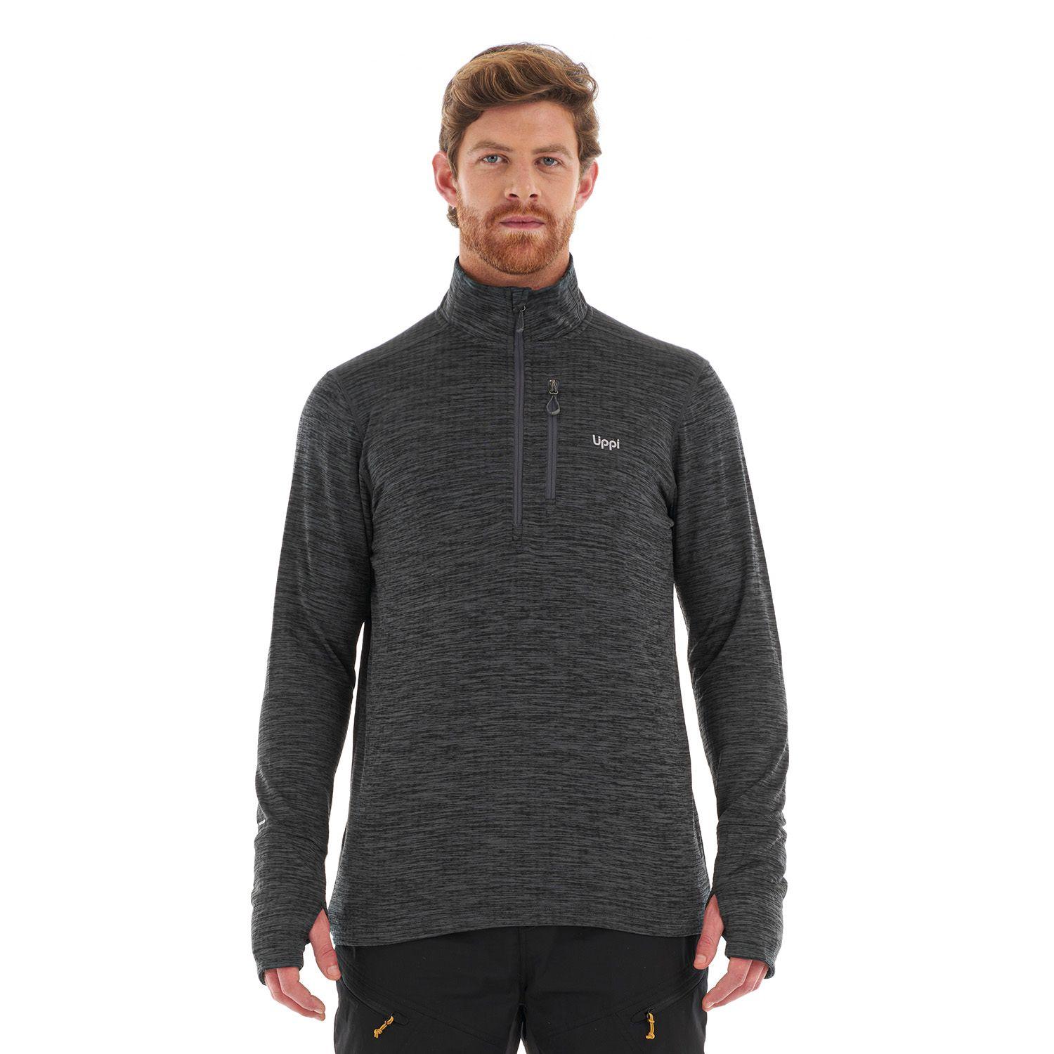 Poleron Hombre Just Move Nano-F 14 Zip Grafito Lippi-1