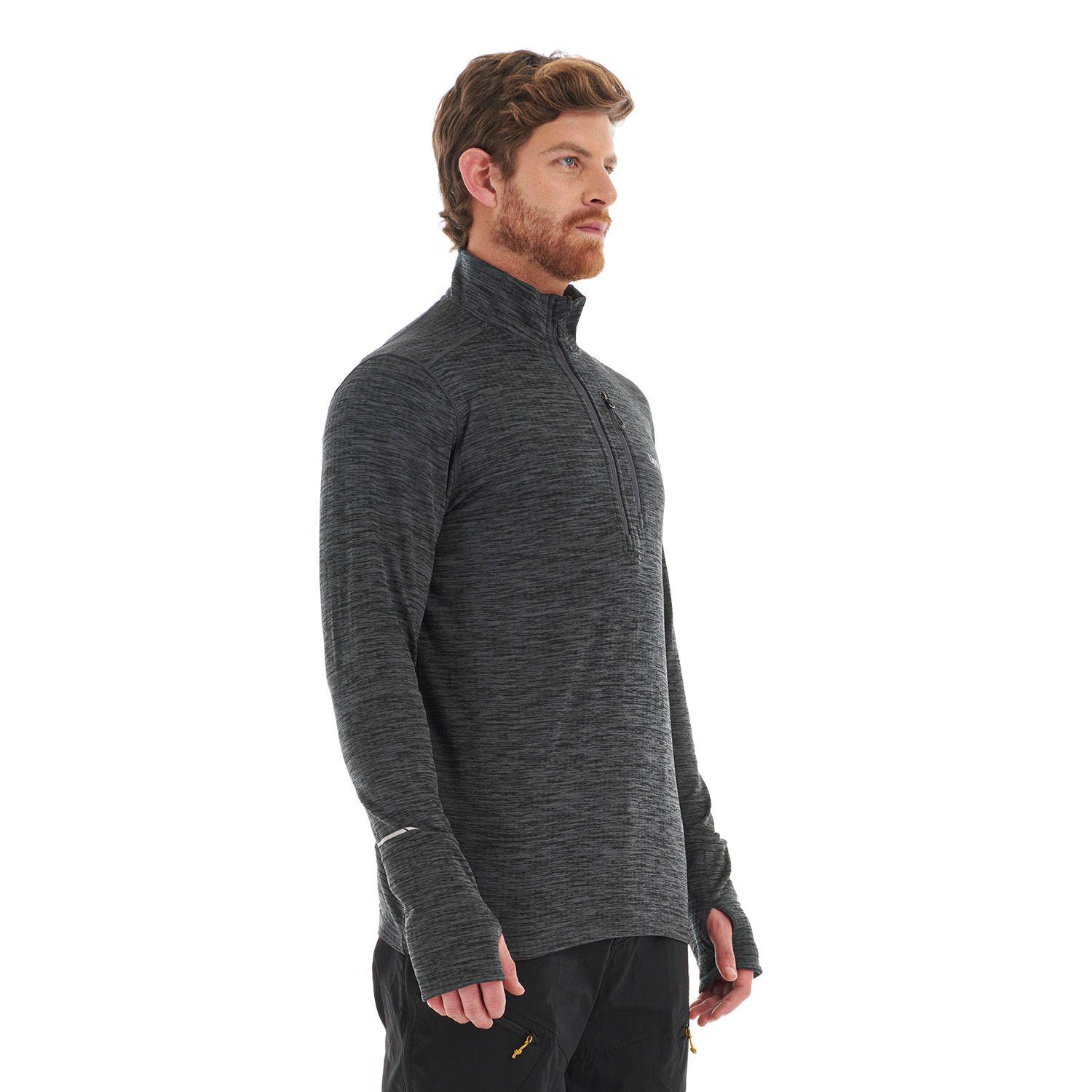 Poleron Hombre Just Move Nano-F 14 Zip Grafito Lippi-2