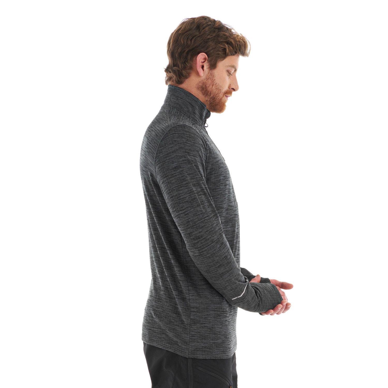 Poleron Hombre Just Move Nano-F 14 Zip Grafito Lippi-3