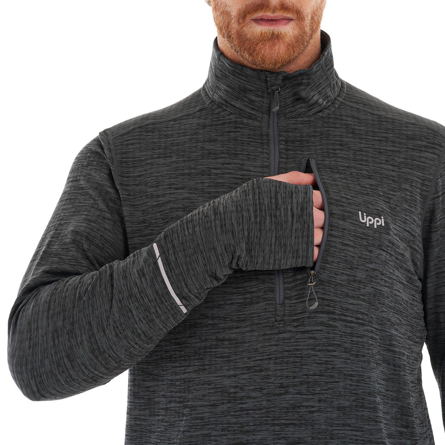 Poleron Hombre Just Move Nano-F 14 Zip Grafito Lippi-7