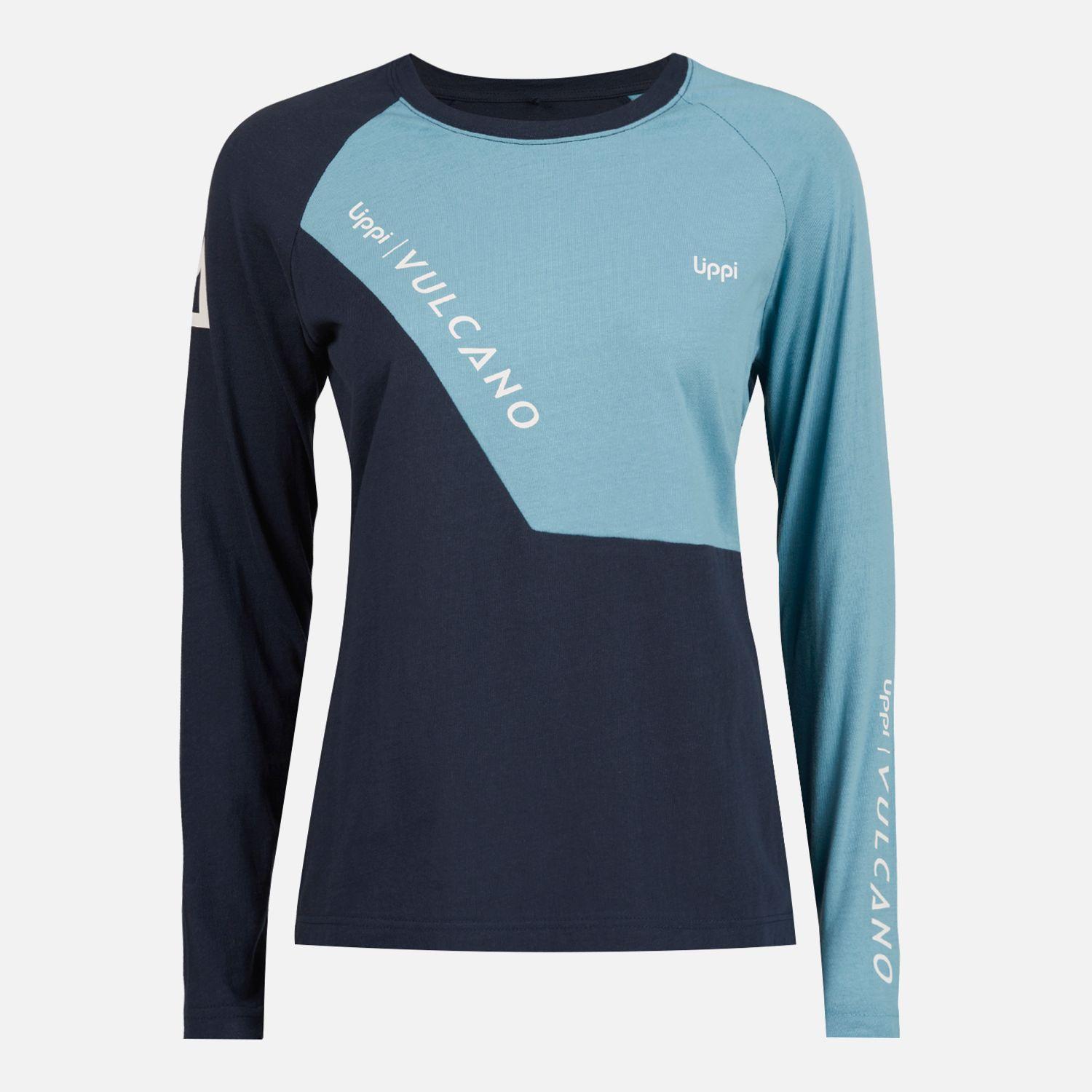 Polera Mujer Vulcano Cotton LS T-Shirt Negro Lippi-0