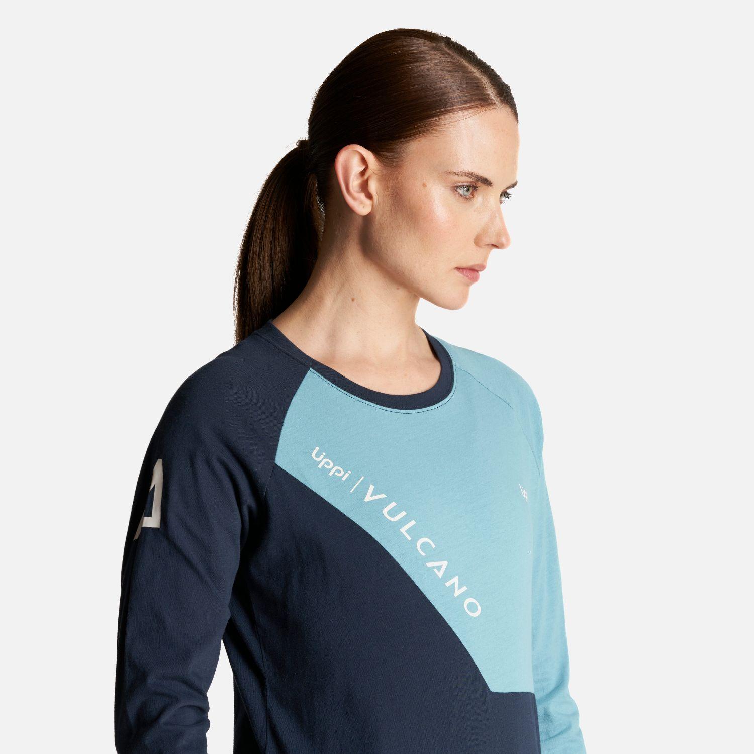 Polera Mujer Vulcano Cotton LS T-Shirt Negro Lippi-5