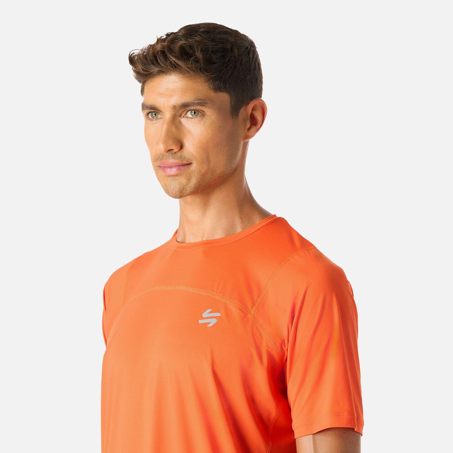 Polera manga corta running hombre Built To Move-4