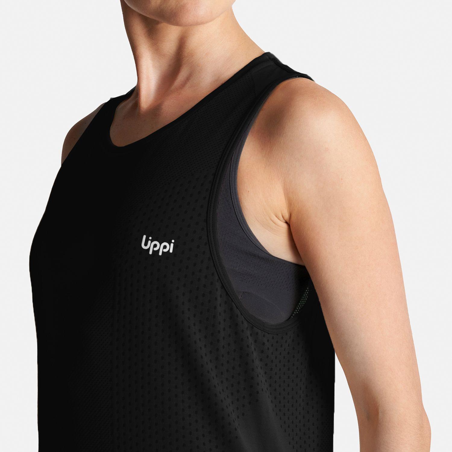 Polera Mujer 4 Run Seamless Trail T-Shirt Negro Lippi-6