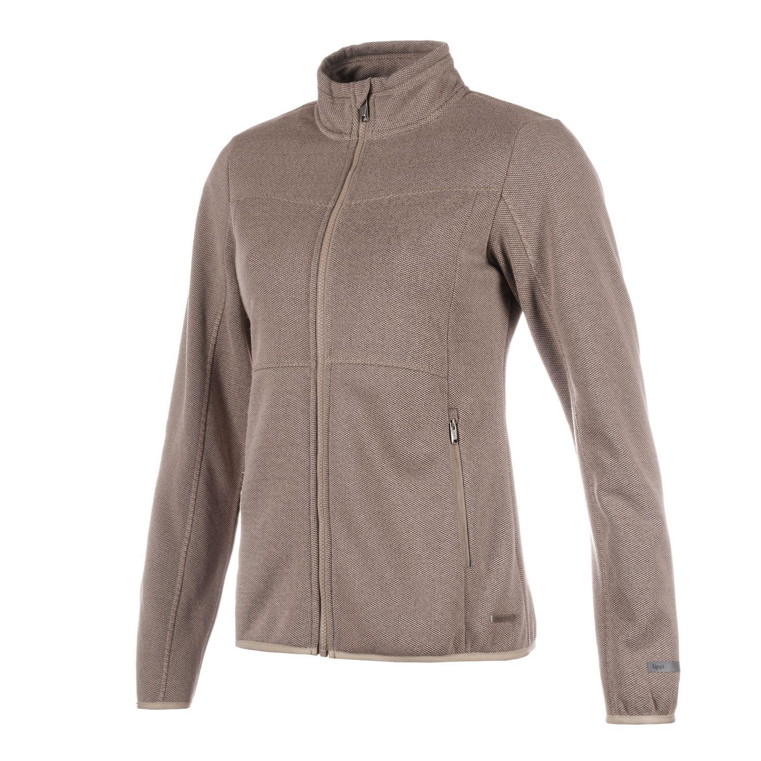Poleron Mujer Symmetric Therm-Pro Jacket Melange Beige Lippi-1