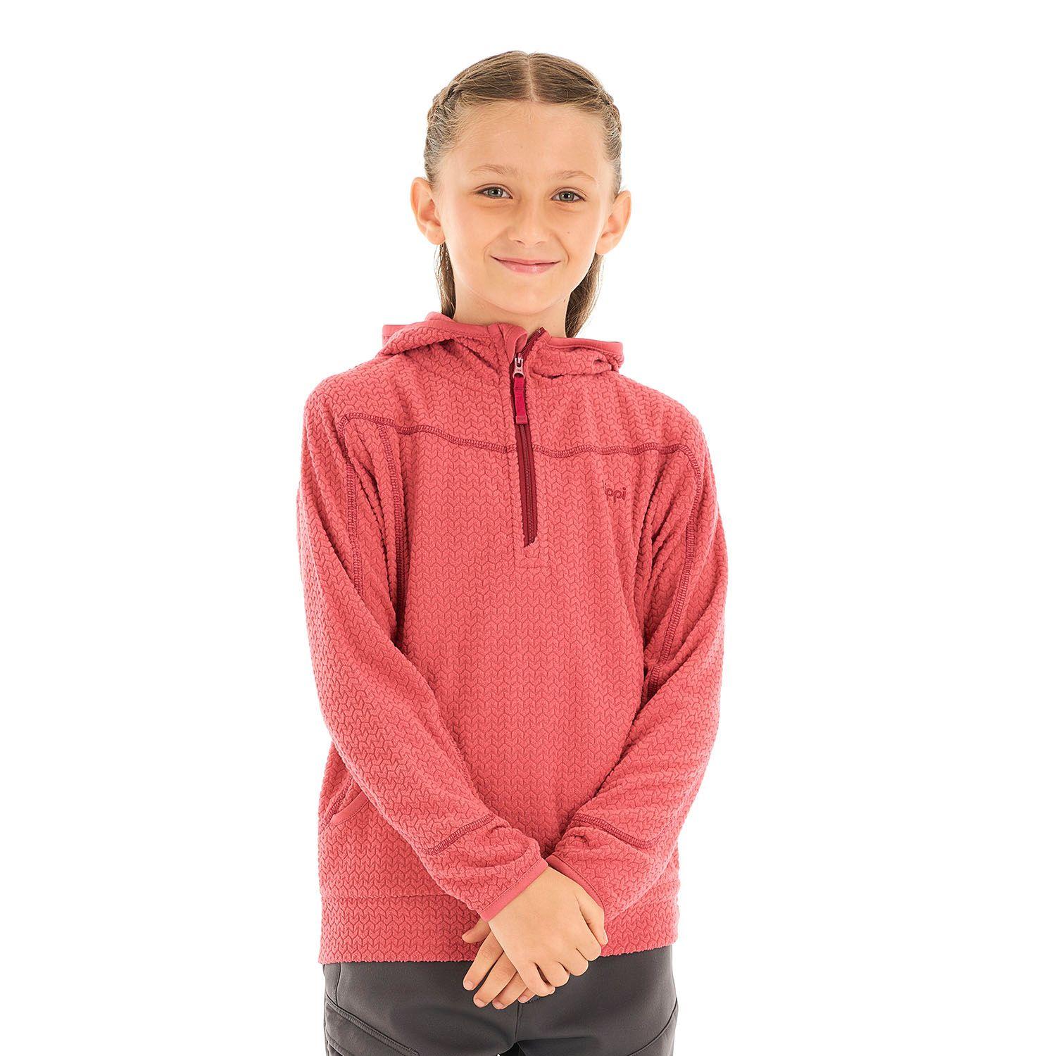 Poleron Niña Saltamontes Nano-F 14 Zip Hoody Rosado Lippi V21-1