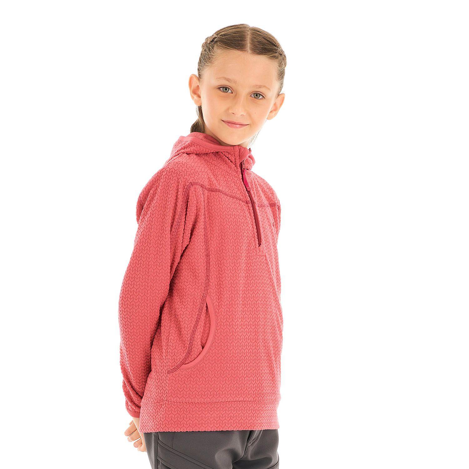 Poleron Niña Saltamontes Nano-F 14 Zip Hoody Rosado Lippi V21-2