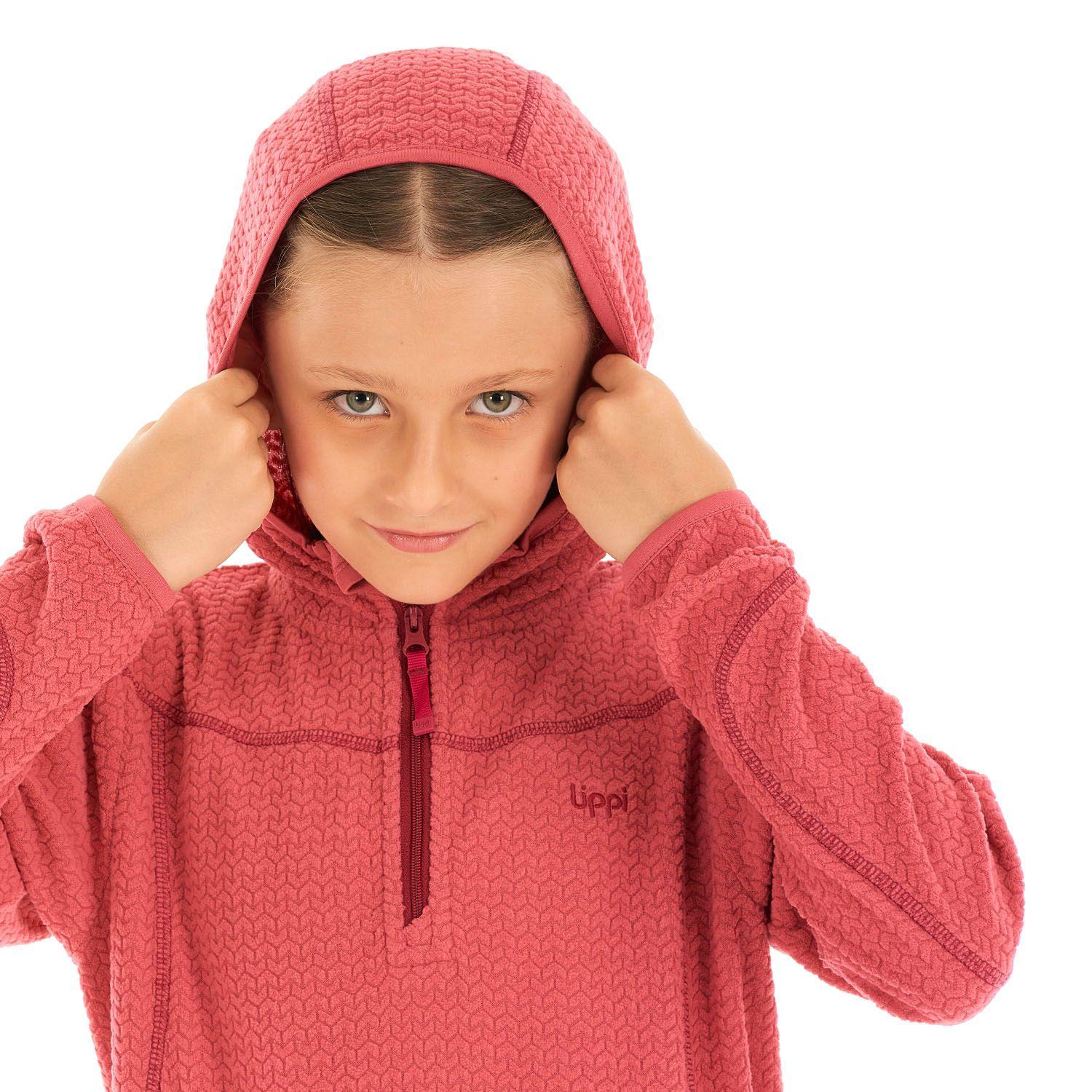 Poleron Niña Saltamontes Nano-F 14 Zip Hoody Rosado Lippi V21-6