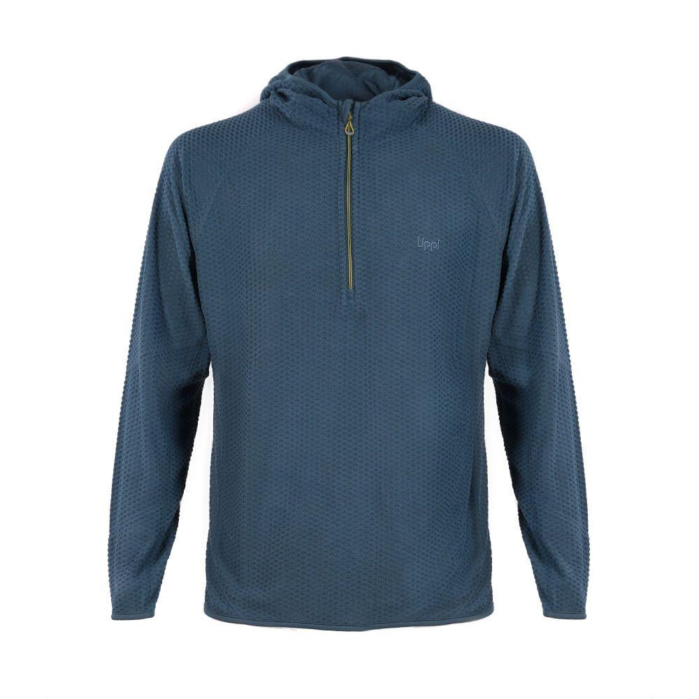 Poleron Hombre Jacaranda Nano-F 14 Zip Hoody Petroleo Lippi-0