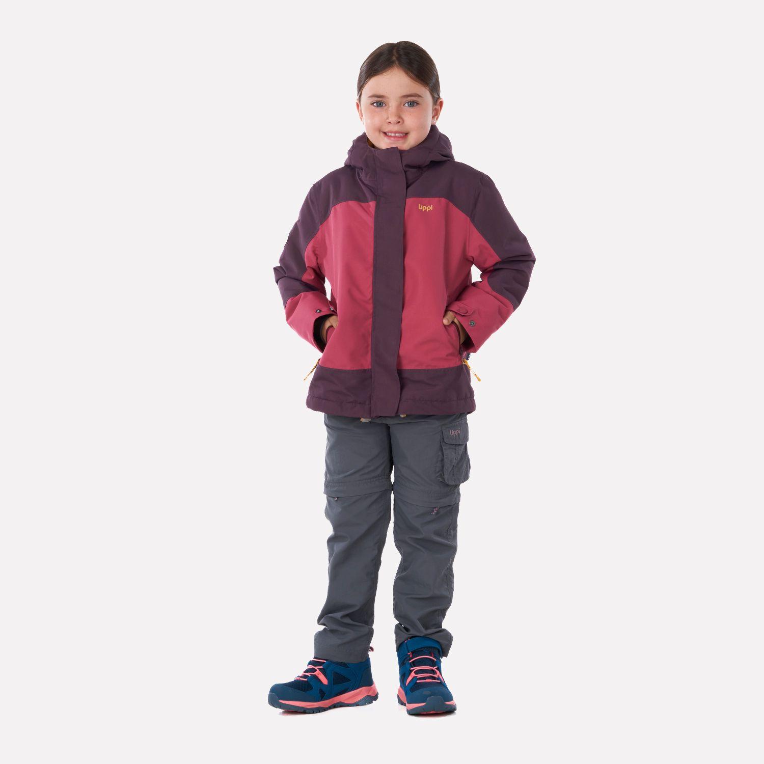 Chaqueta Niña Andes Snow B-Dry Hoody Jacket Rosa Oscuro Lippi-4