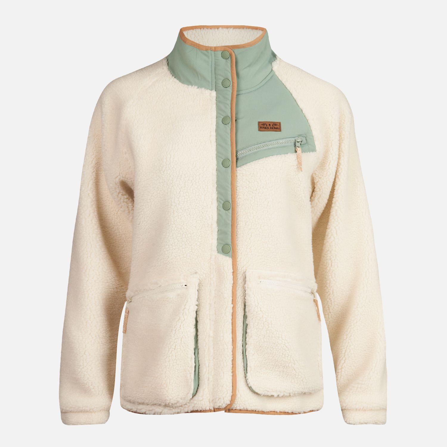 Chaqueta Mujer Zip-Porrito Crema Haka Honu-6