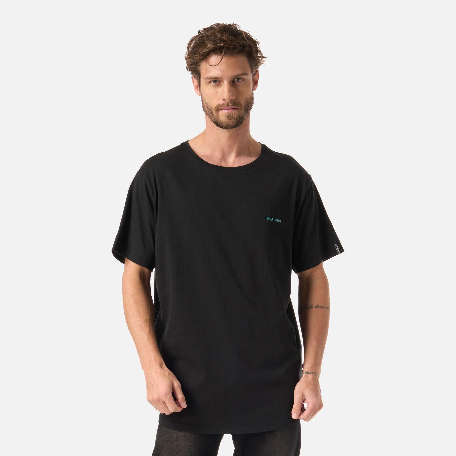 Polera Hombre Natural Negro Haka Honu V26-0