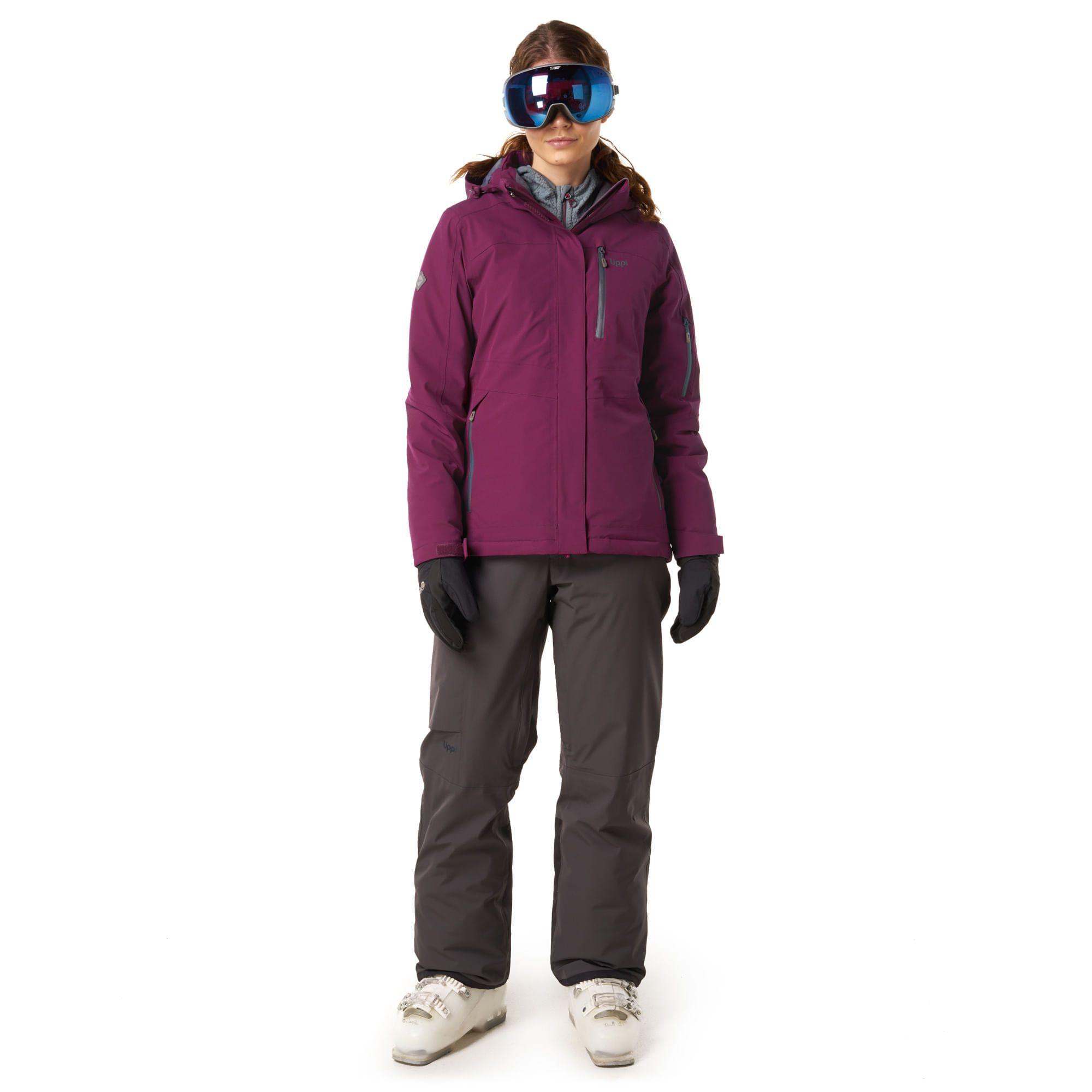 Chaqueta Mujer Andes B-Dry Hoody Jacket Gris Medio Lippi-1