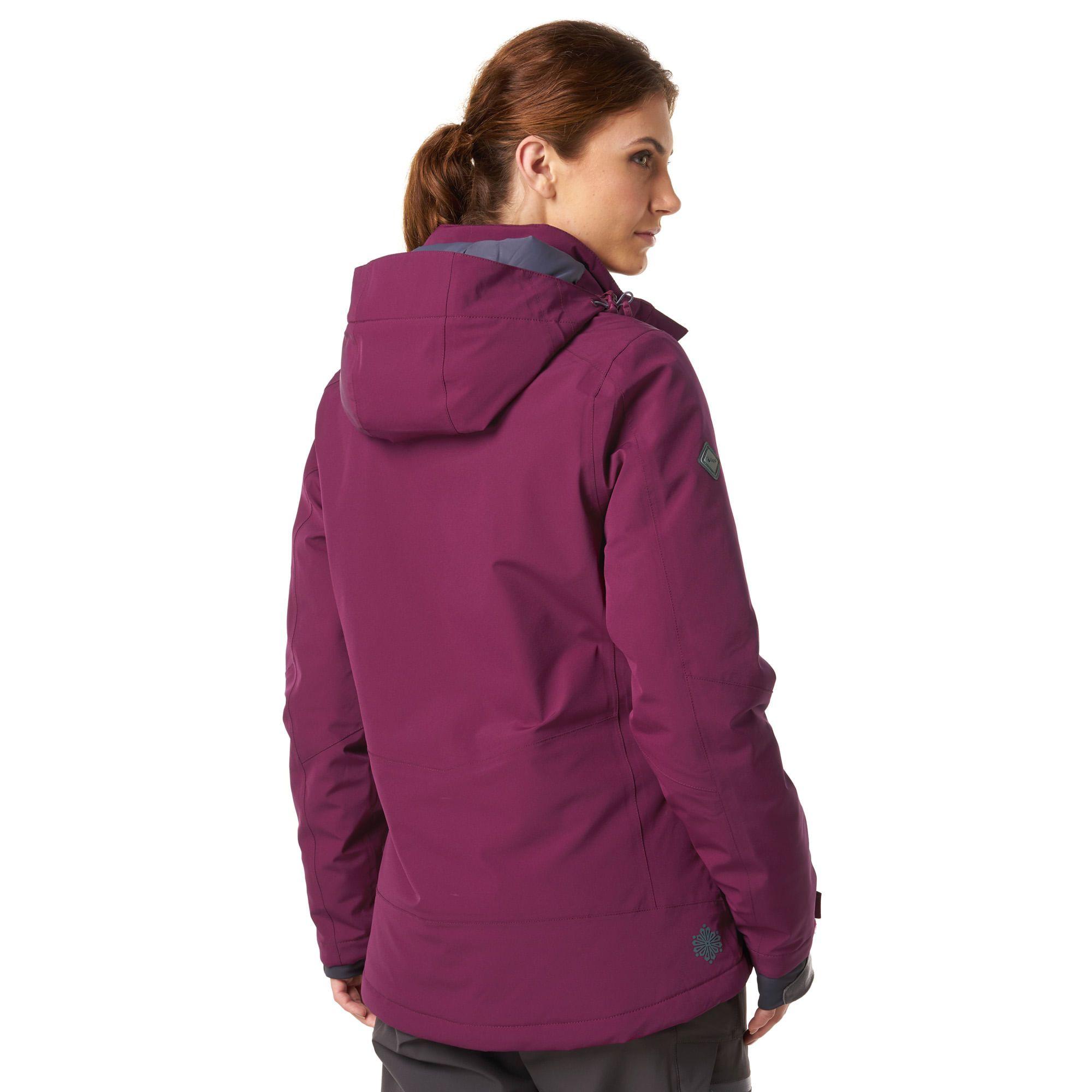 Chaqueta Mujer Andes B-Dry Hoody Jacket Gris Medio Lippi-3