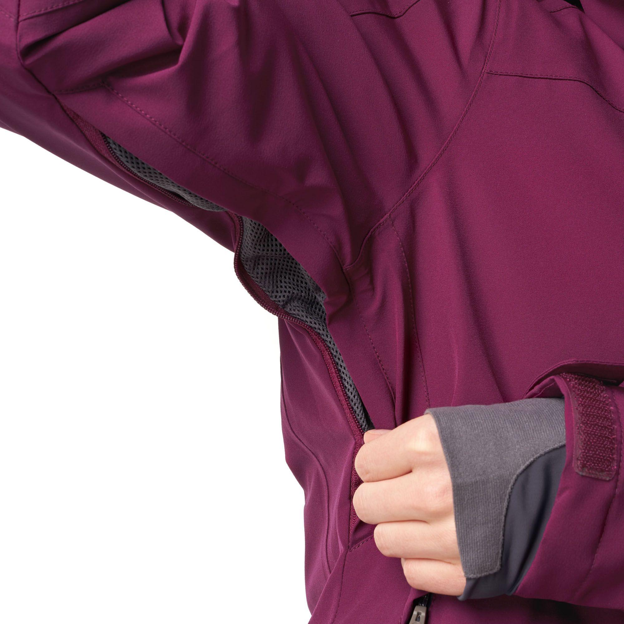 Chaqueta Mujer Andes B-Dry Hoody Jacket Gris Medio Lippi-5