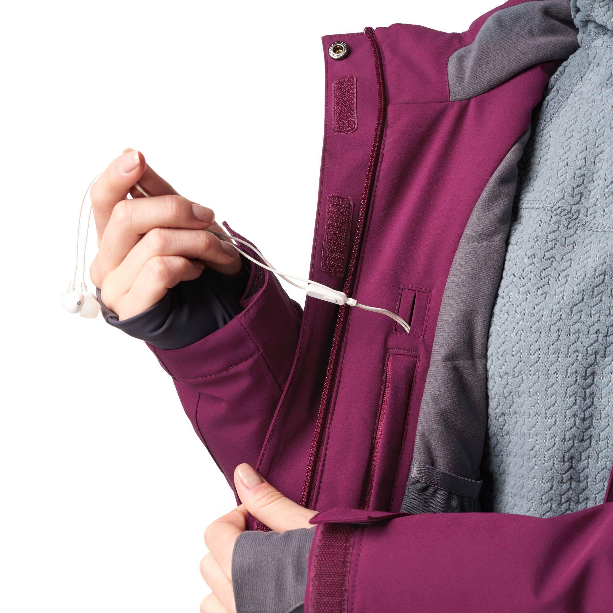 Chaqueta Mujer Andes B-Dry Hoody Jacket Gris Medio Lippi-6