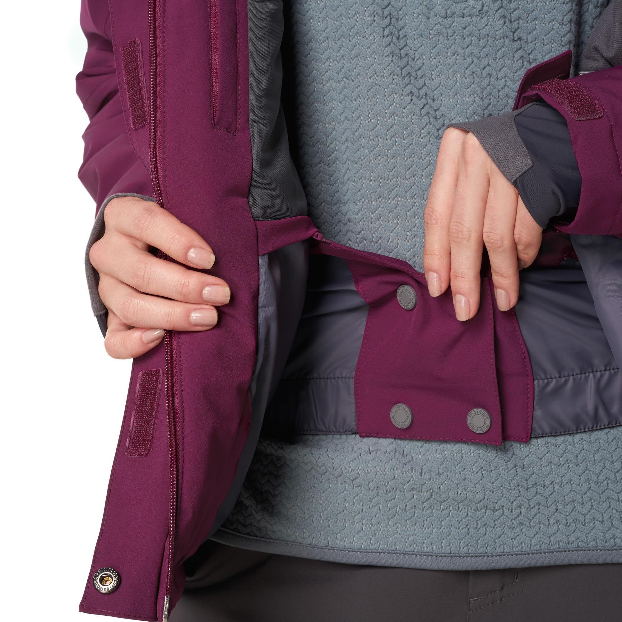 Chaqueta Mujer Andes B-Dry Hoody Jacket Gris Medio Lippi-8