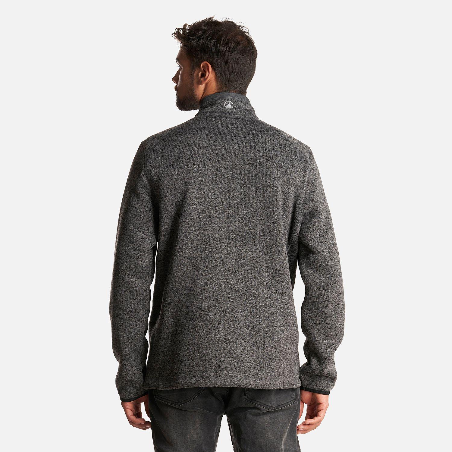 Poleron Hombre Coronado Therm-Pro Pullover Melange Negro Lippi-2