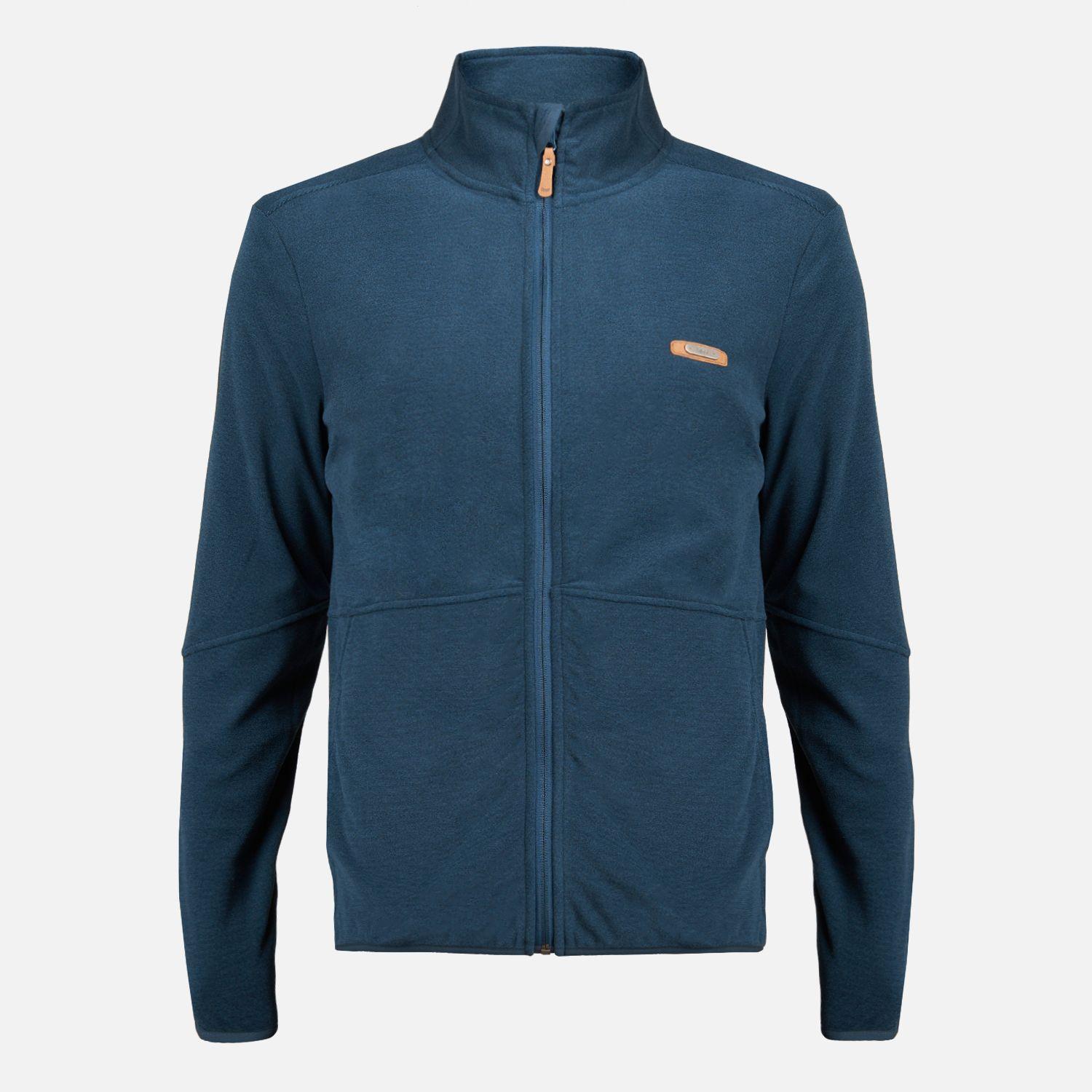 Poleron Hombre Stripes Nano-F Full Zip Azul Marino Lippi I23-0