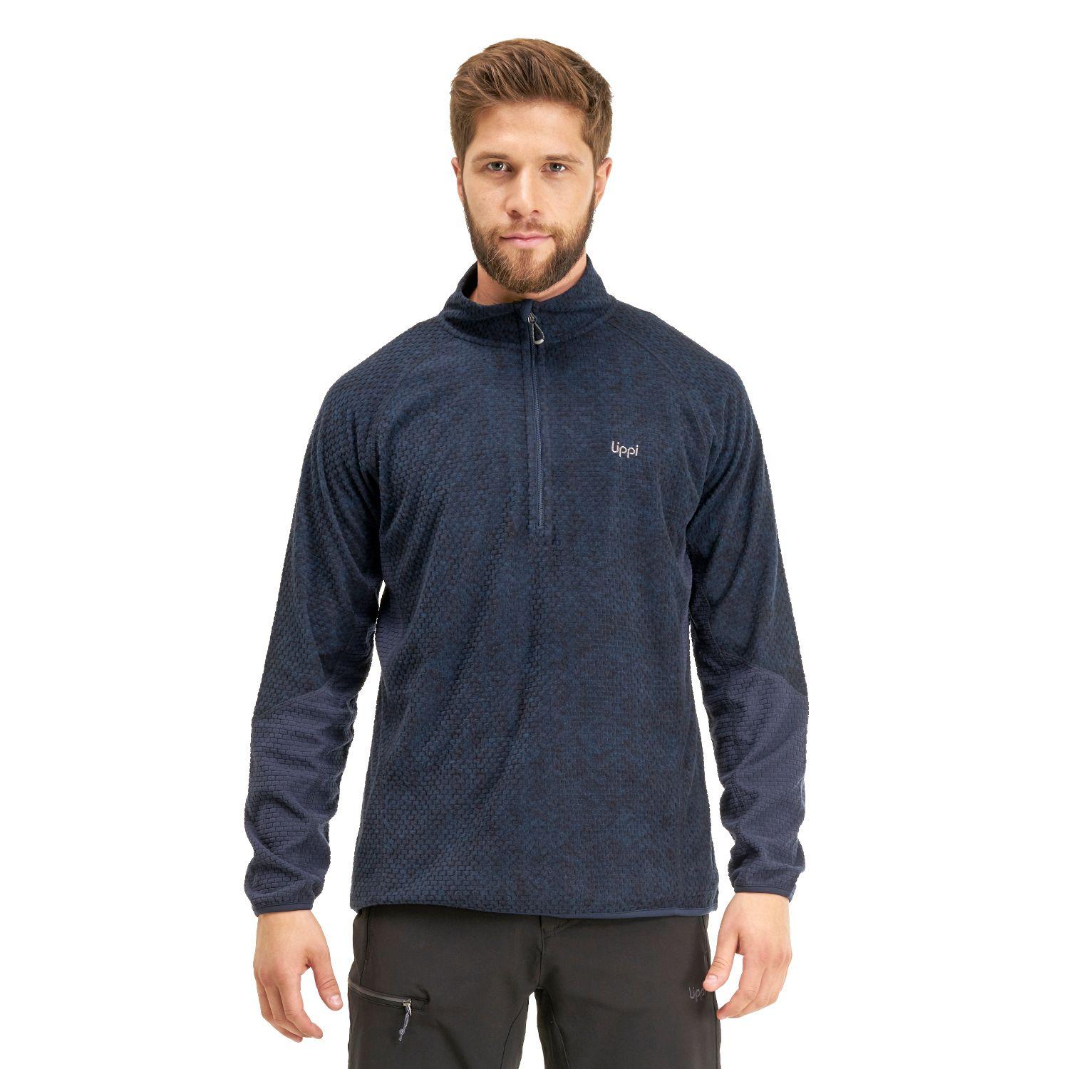 Poleron Hombre Jacaranda Nano-F 14 Zip Print Azul Lippi I20-1