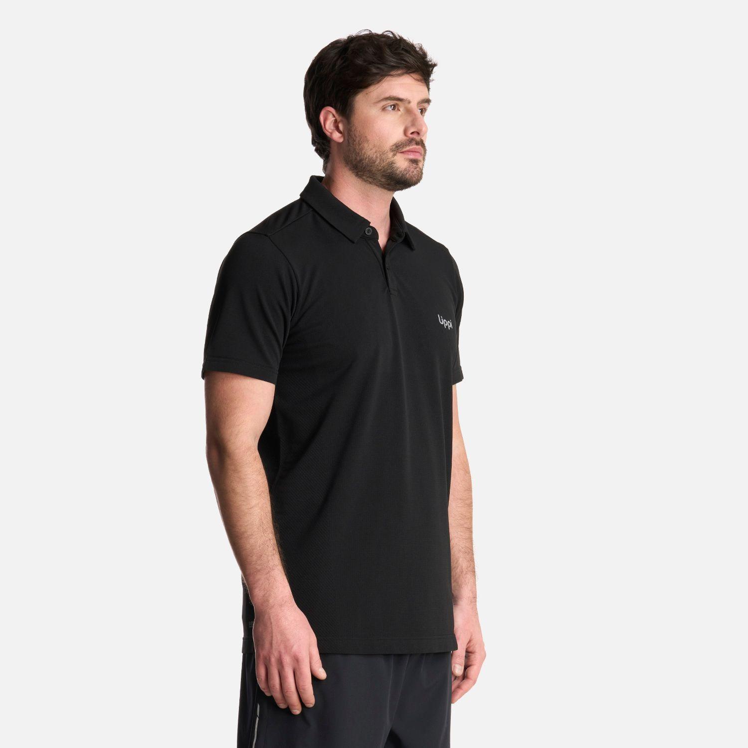 Polera Hombre B-Classic Seamless Polo Negro Lippi V25-1