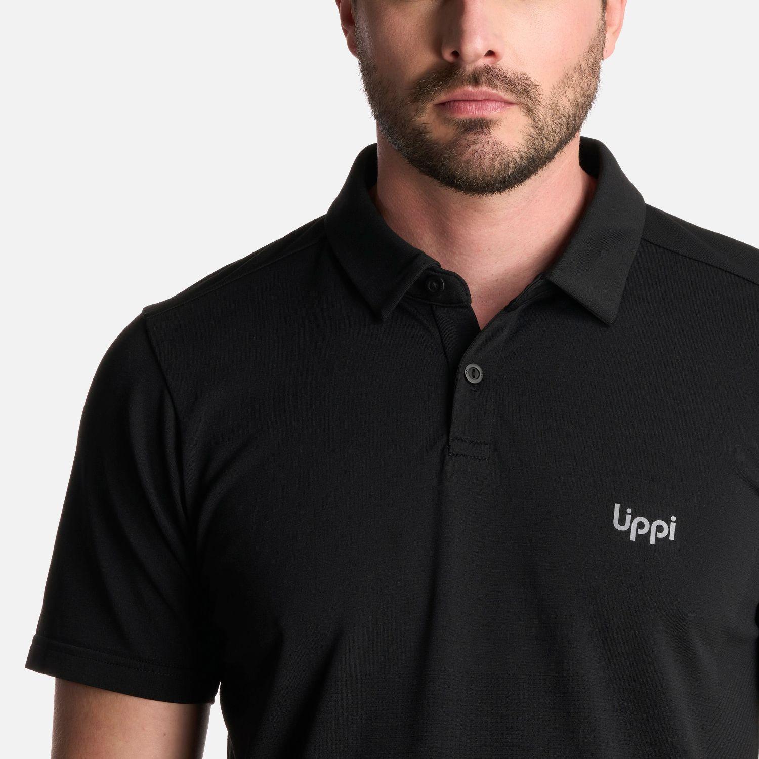 Polera Hombre B-Classic Seamless Polo Negro Lippi V25-3