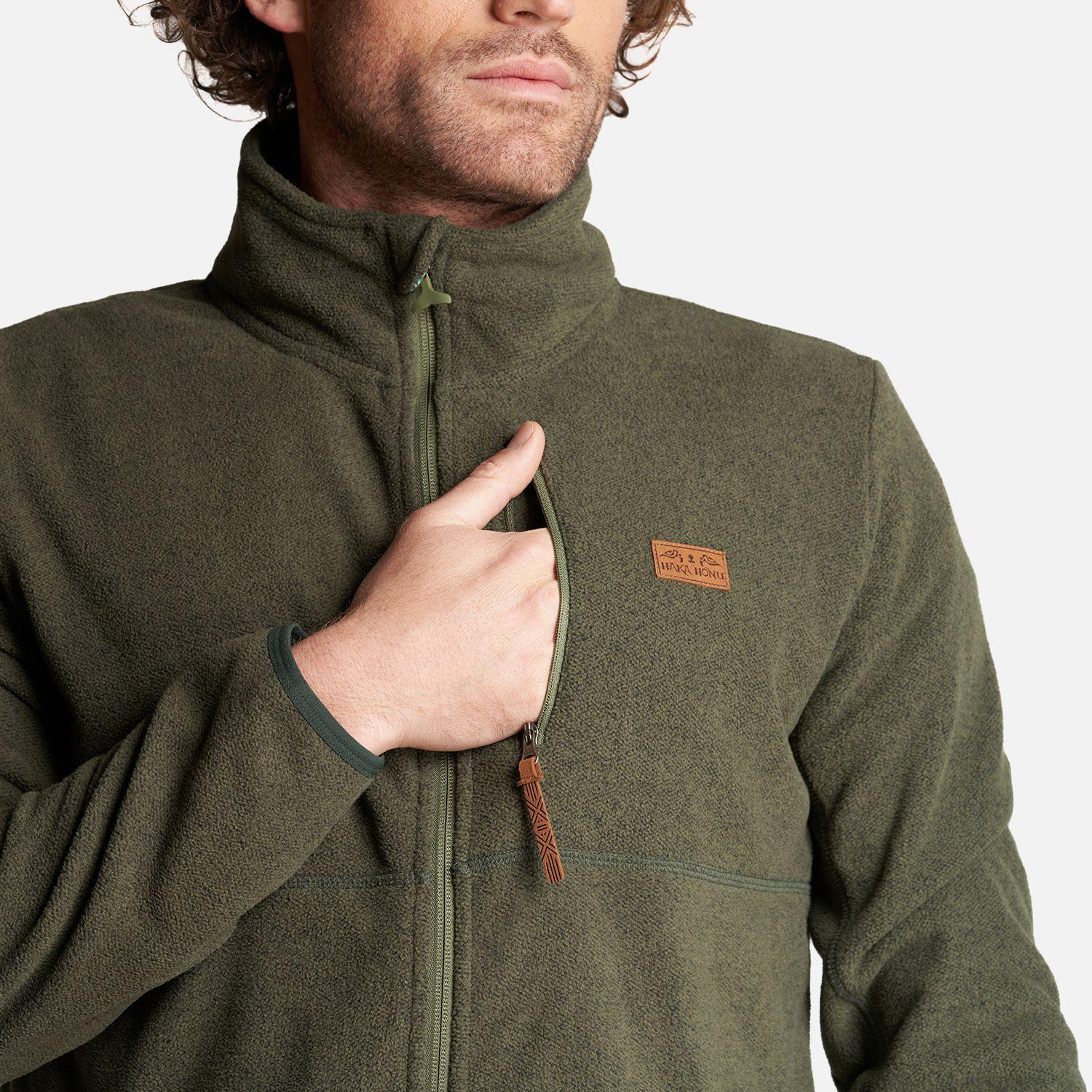 Poleron Hombre Tokerau Pro Verde Militar Haka Honu-4