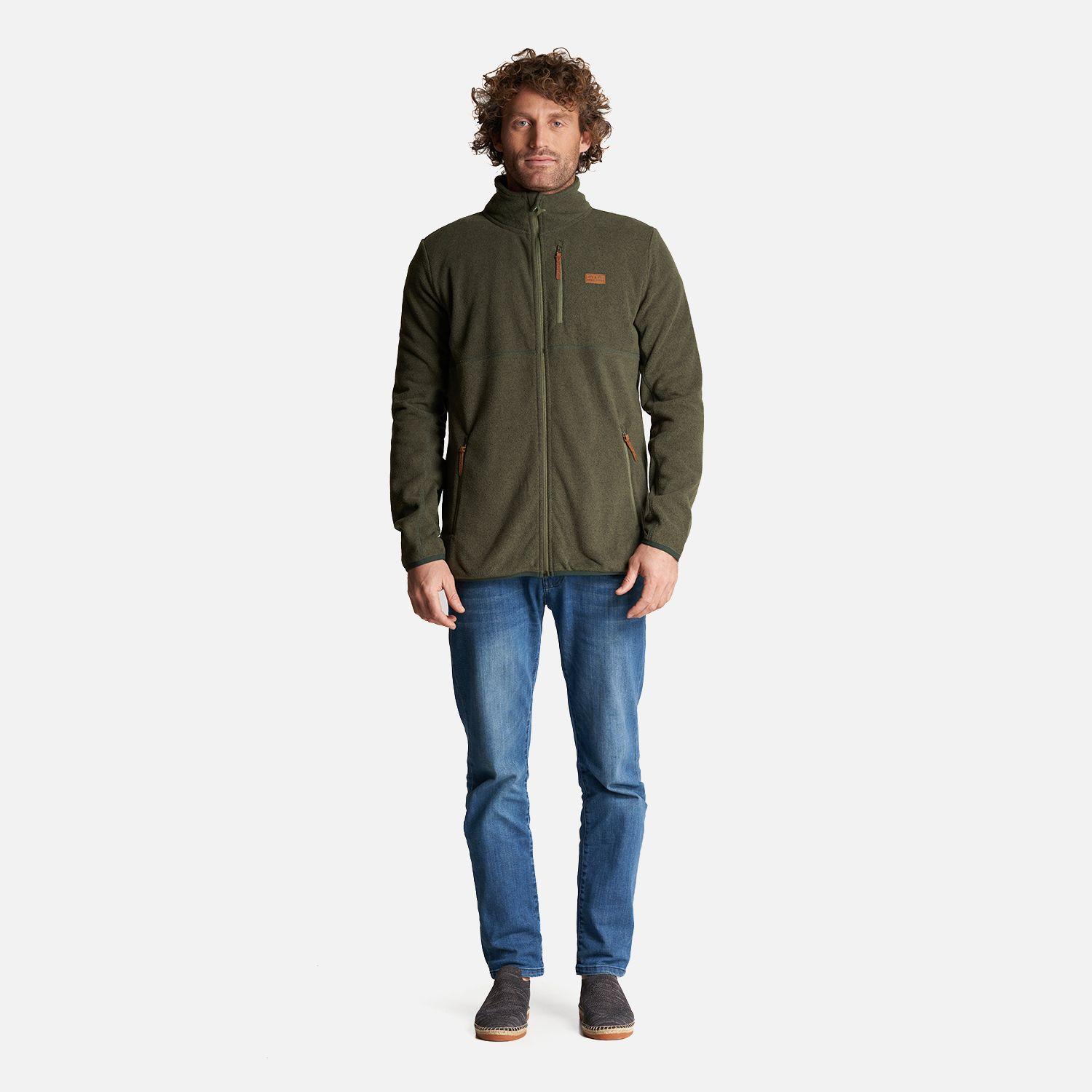 Poleron Hombre Tokerau Pro Verde Militar Haka Honu-6