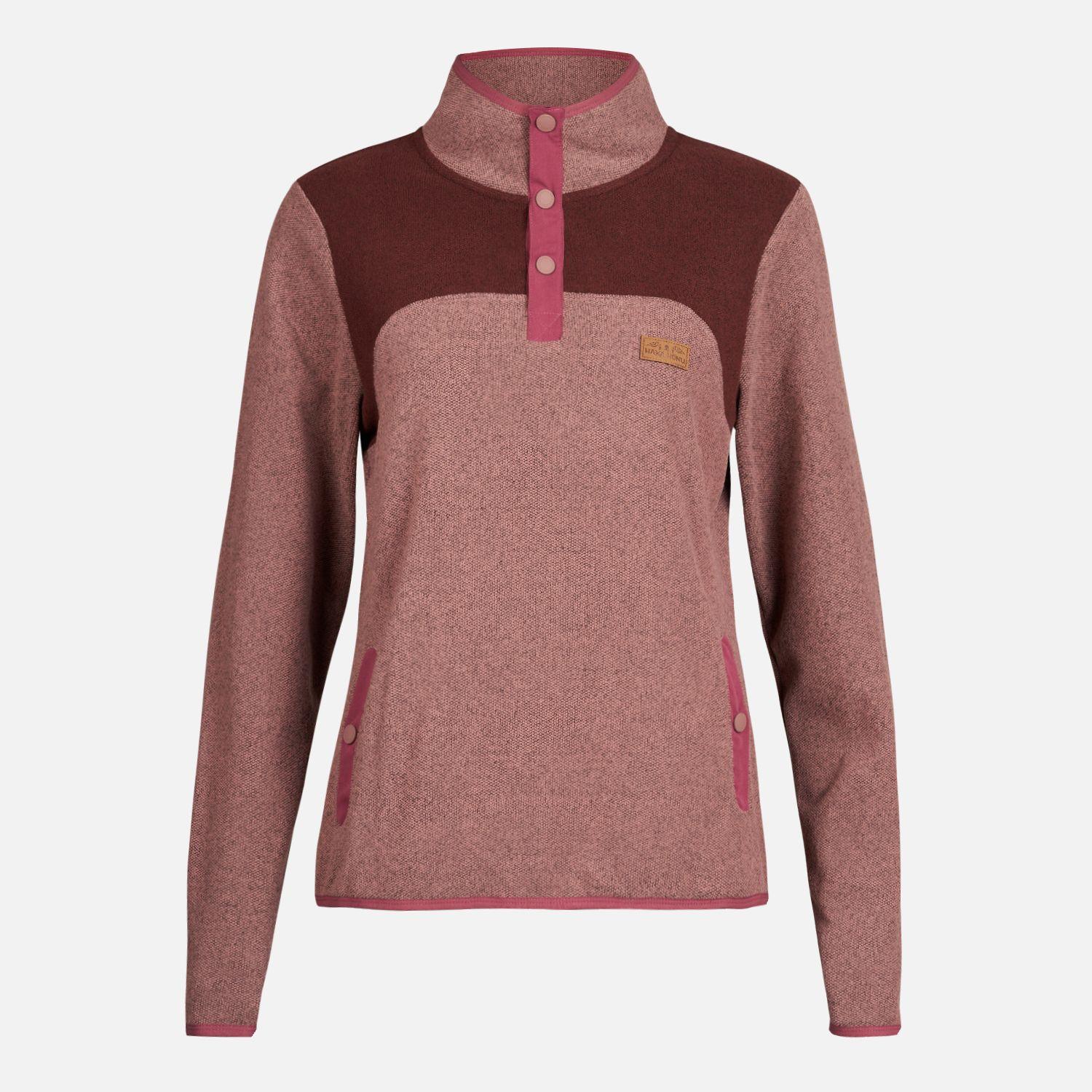 Poleron Mujer Tokerau Rosa Oscuro Haka Honu-1