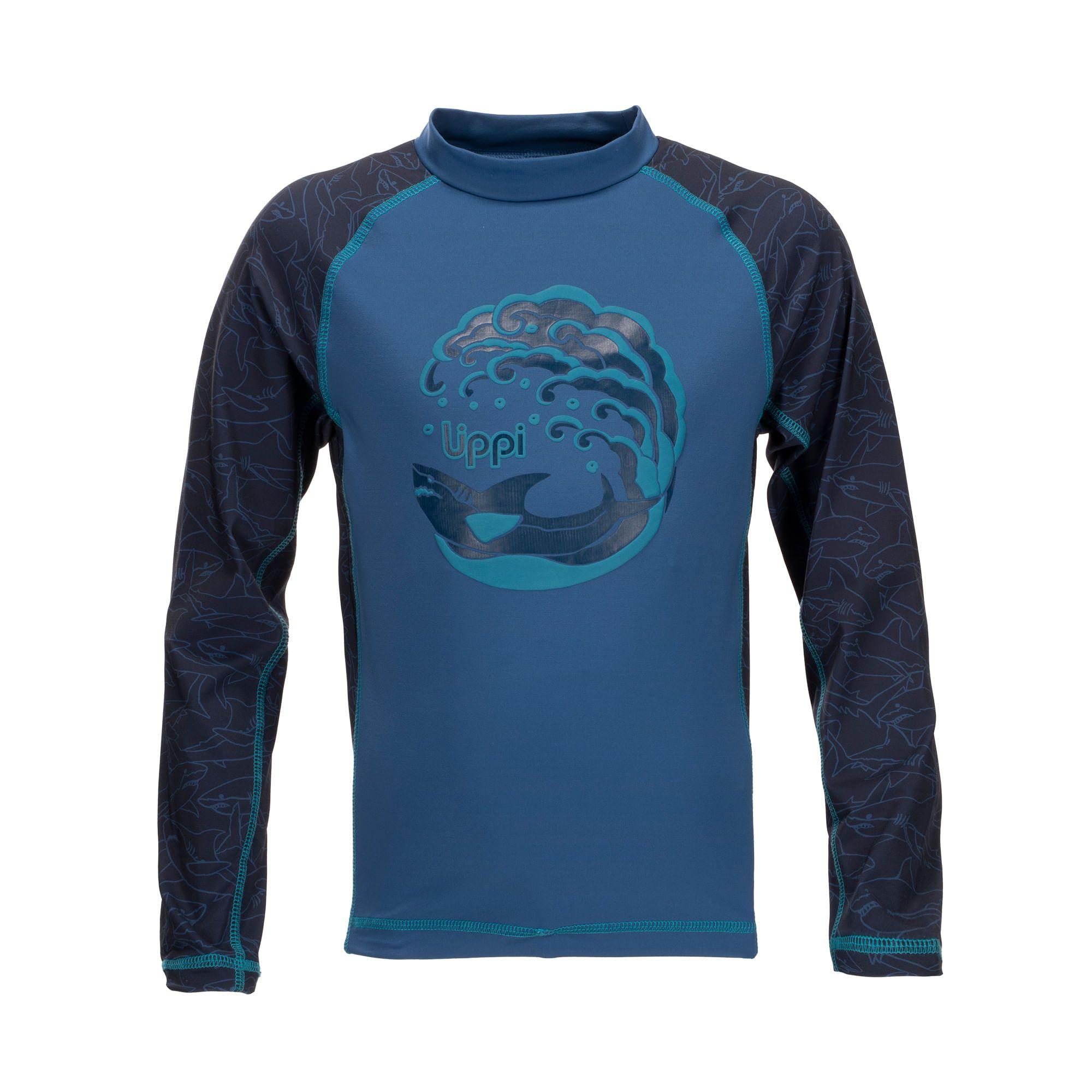 Traje de Baño Niño Sun Pro Long Sleeve T-Shirt Azul Oscuro Lippi V20-0