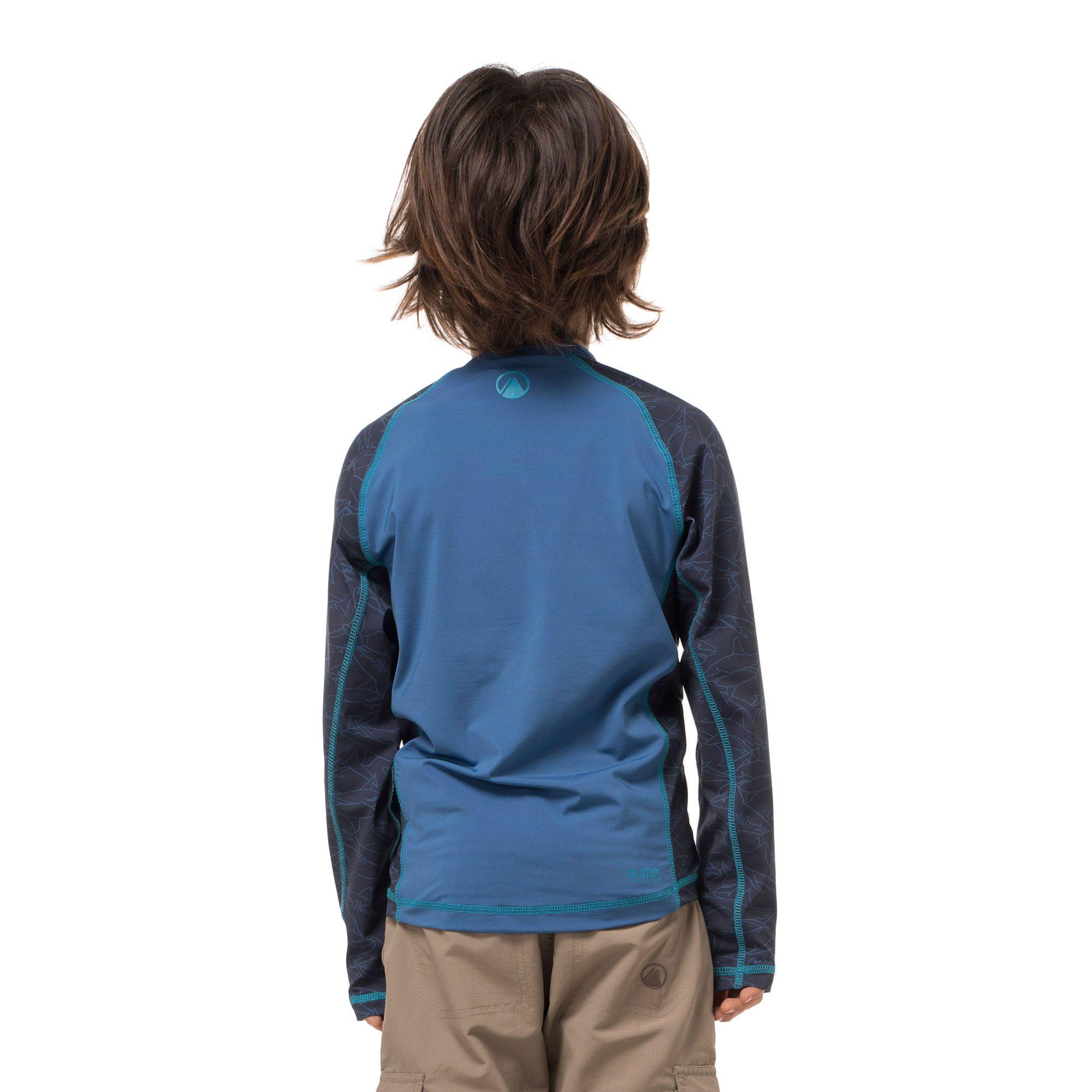 Traje de Baño Niño Sun Pro Long Sleeve T-Shirt Azul Oscuro Lippi V20-2