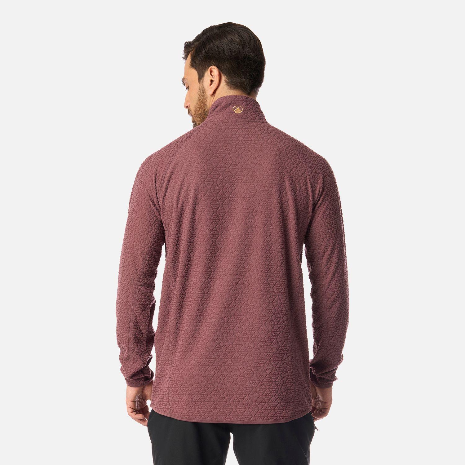 Polerón Hombre Jacaranda Nano-F 1/4 Zip Vino Lippi I26-2