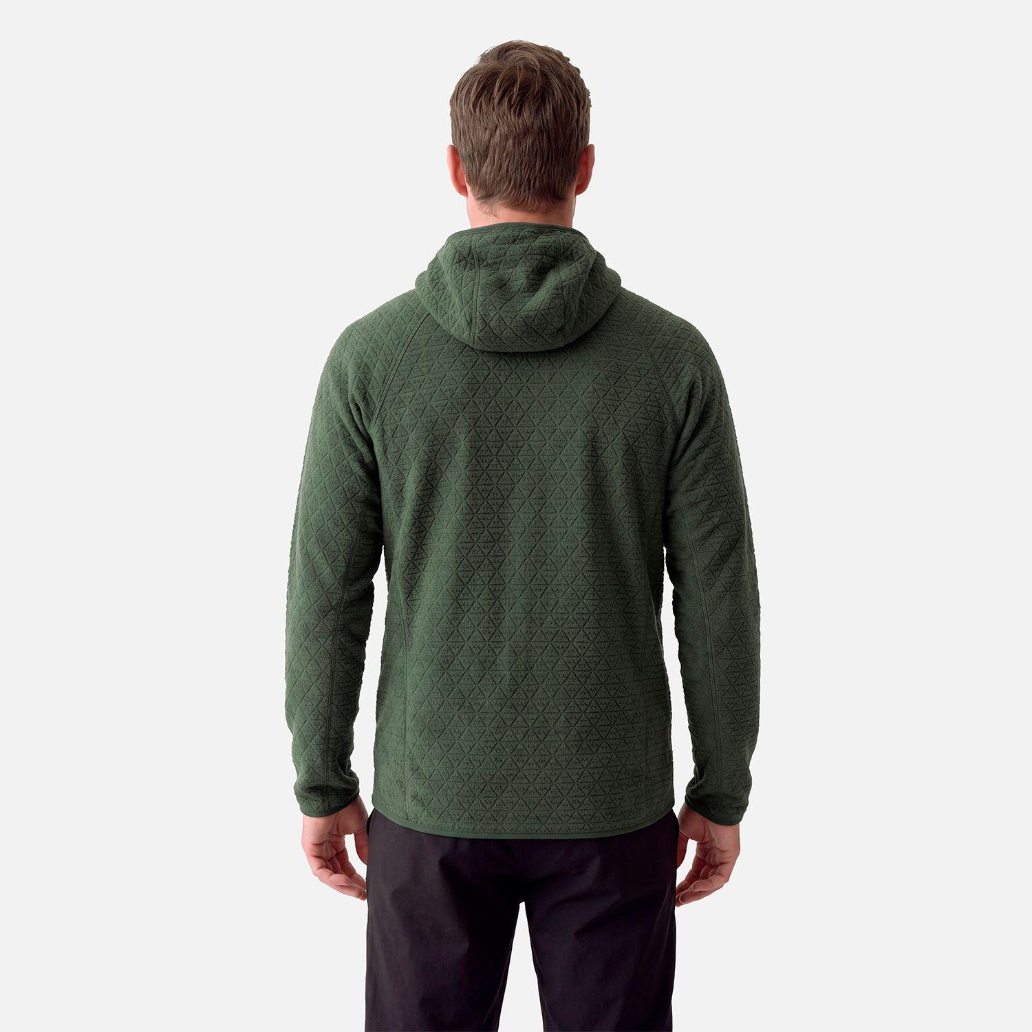 Polerón Hombre Jacaranda Nano-F Full Zip Hoody Verde Militar Lippi V27-1
