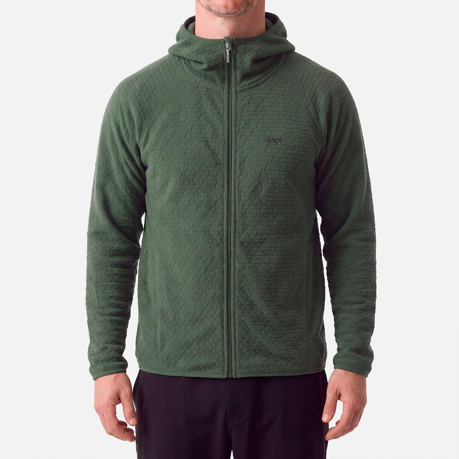 Polerón Hombre Jacaranda Nano-F Full Zip Hoody Verde Militar Lippi V27-2