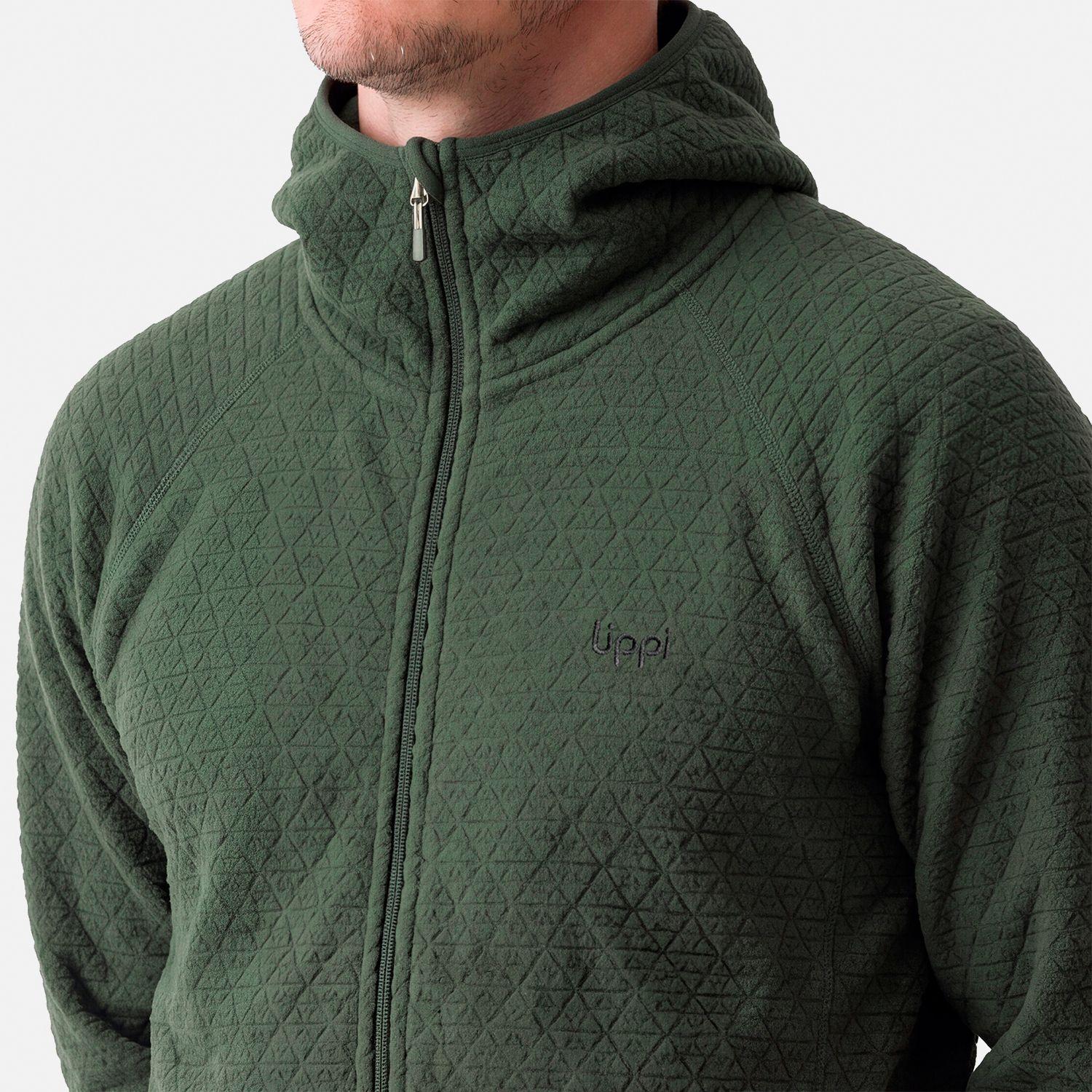 Polerón Hombre Jacaranda Nano-F Full Zip Hoody Verde Militar Lippi V27-3