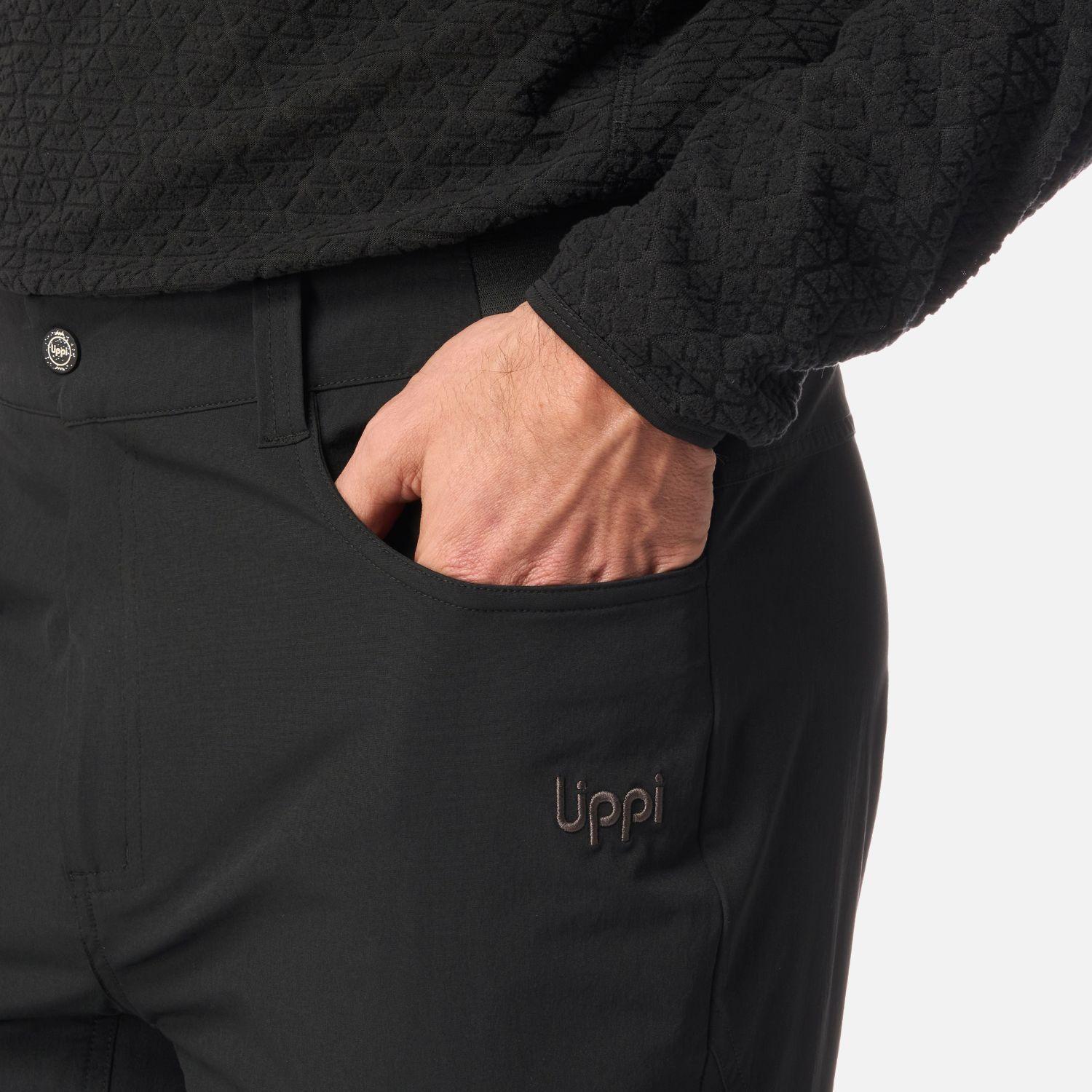 Pantalón Hombre Lennox Q-Dry Mix-2 Pants Negro Lippi I26-3