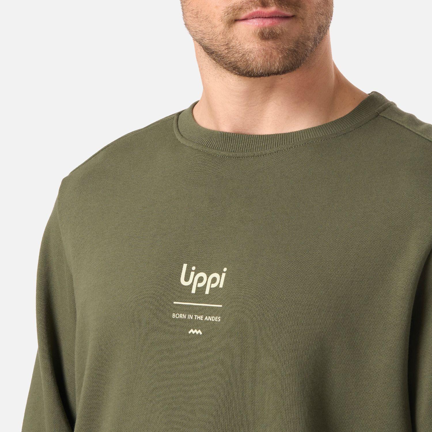 Polerón Hombre Ulmo Mid Point Crewneck Sweatshirt Verde Lippi V26-3