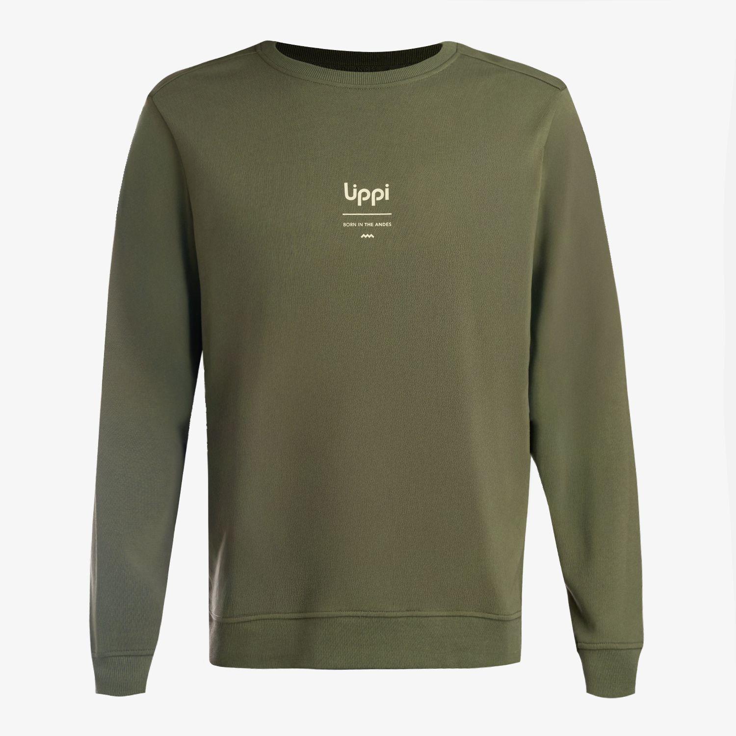 Polerón Hombre Ulmo Mid Point Crewneck Sweatshirt Verde Lippi V26-5