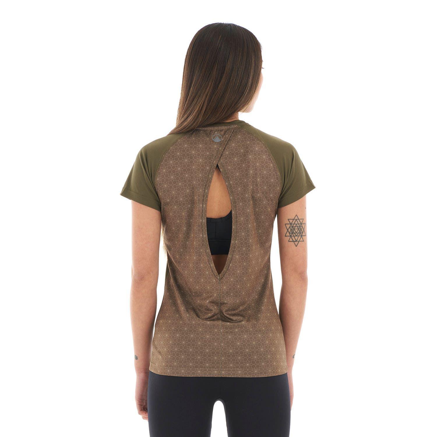 Polera Mujer Core Q-Dry Breathing T-Shirt Oliva Oscuro Lippi-5