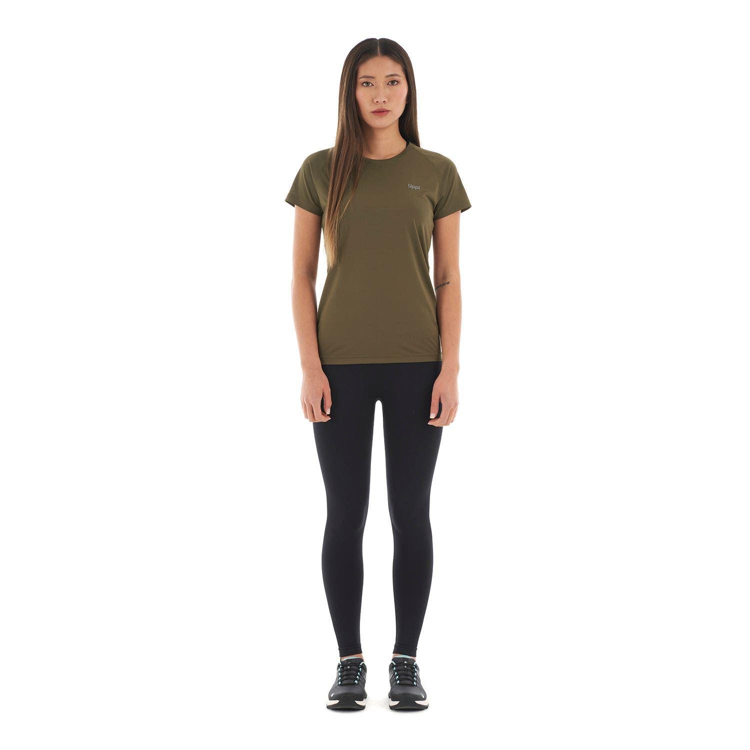 Polera Mujer Core Q-Dry Breathing T-Shirt Oliva Oscuro Lippi-8