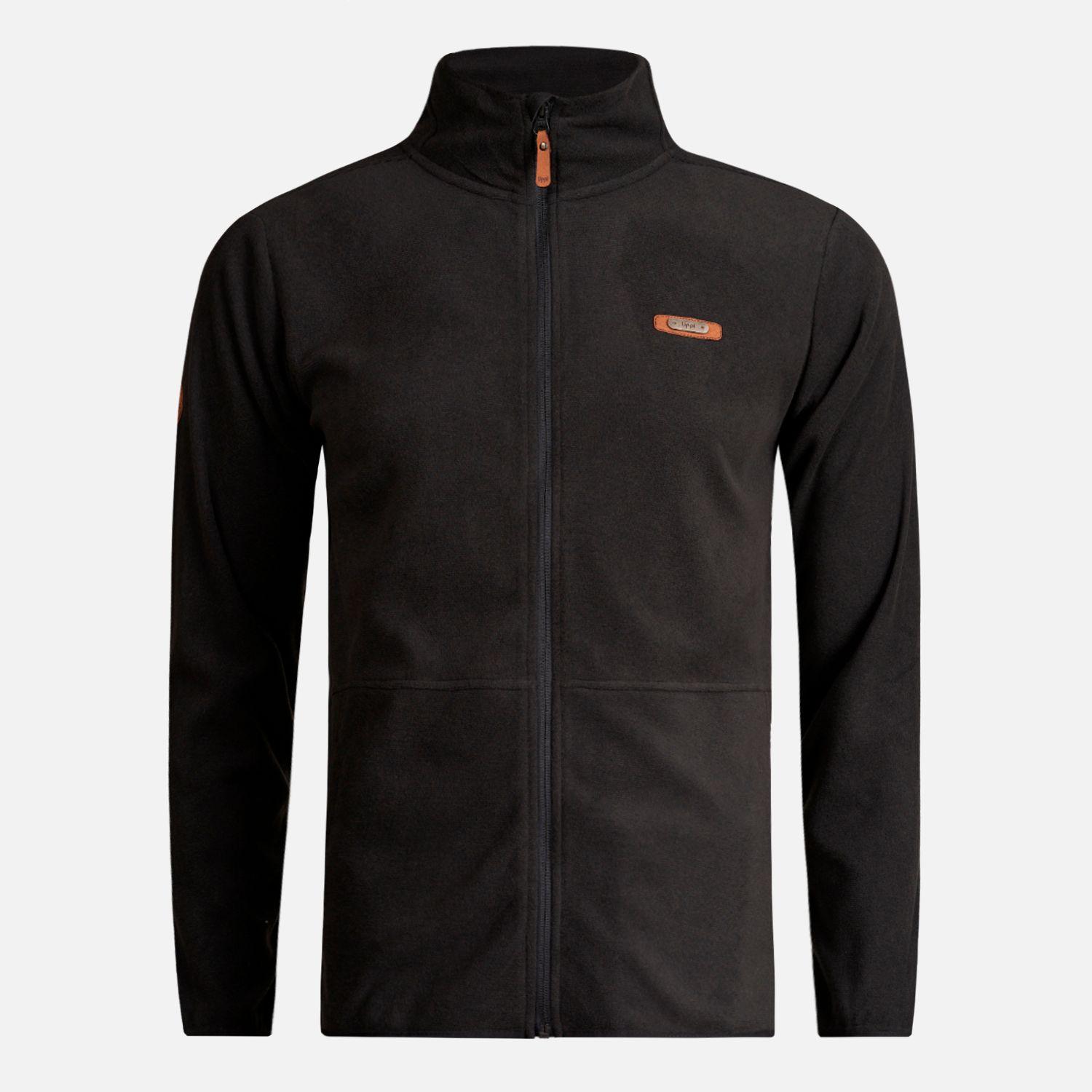 Poleron Teen Boy Stripes Nano-F Full Zip Negro Lippi I24-0