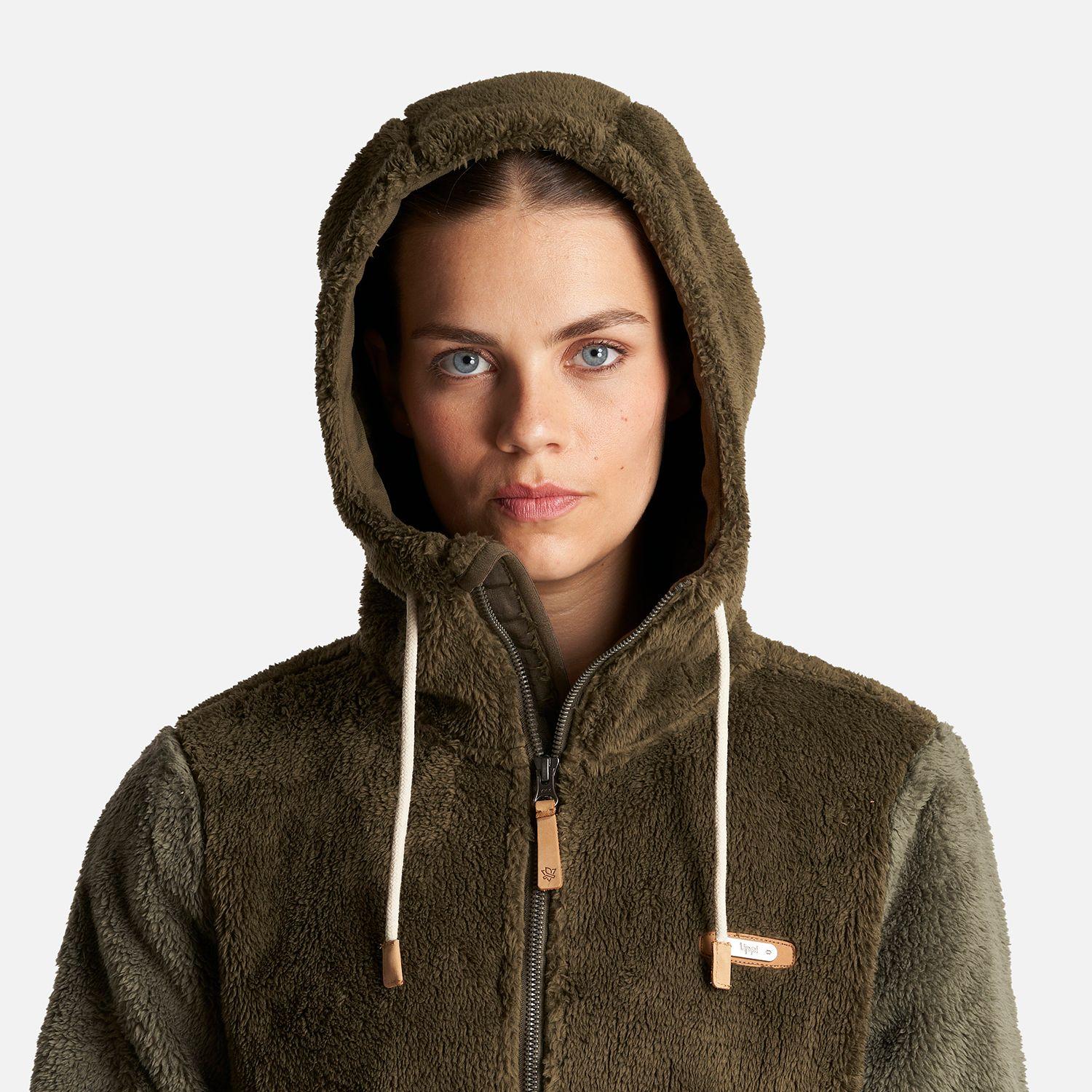 Chaqueta Mujer Bear Shaggy-Pro Hoody Jacket Verde Militar/Laurel Lippi-4