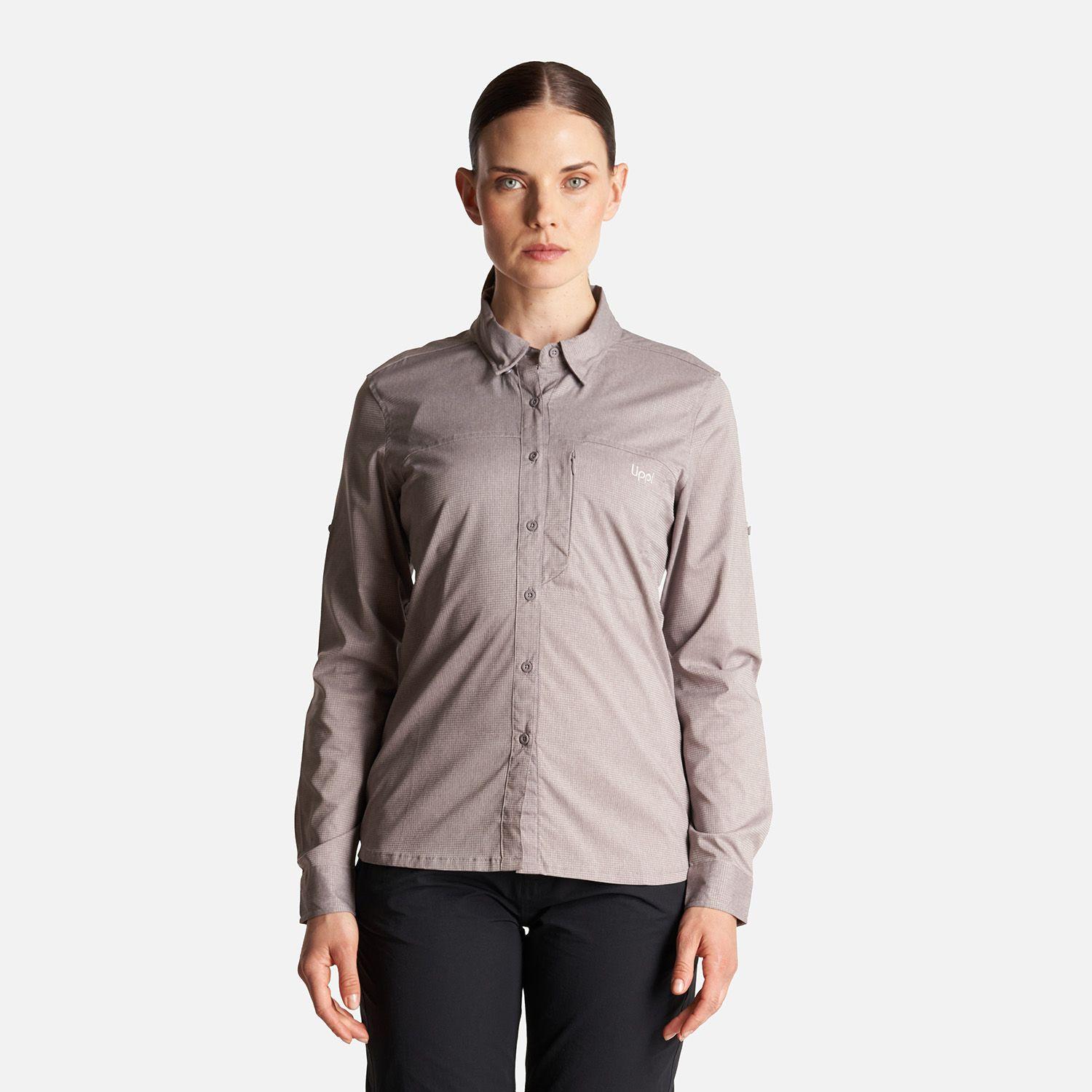 Camisa Mujer Rosselot Long Sleeve Q-Dry Shirt Malva Lippi-1