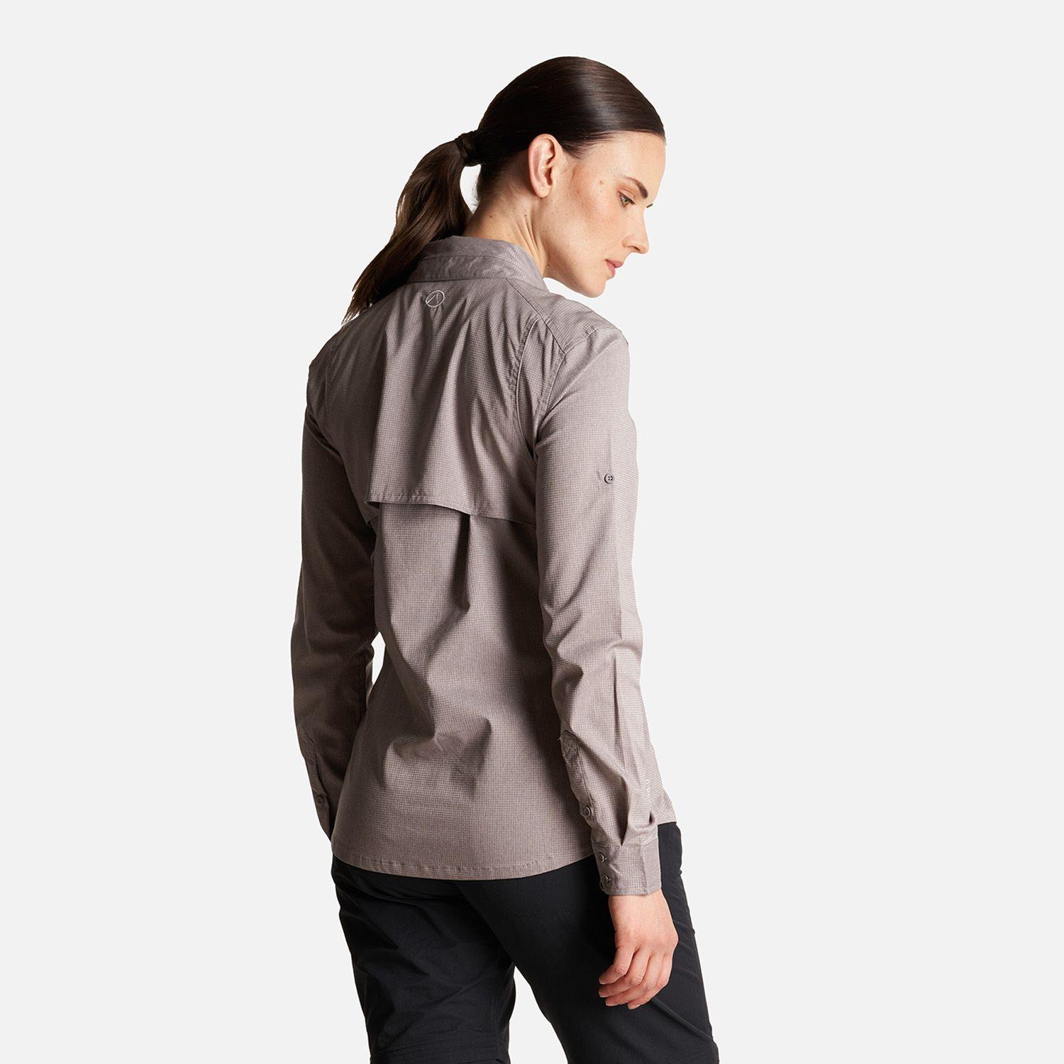 Camisa Mujer Rosselot Long Sleeve Q-Dry Shirt Malva Lippi-3