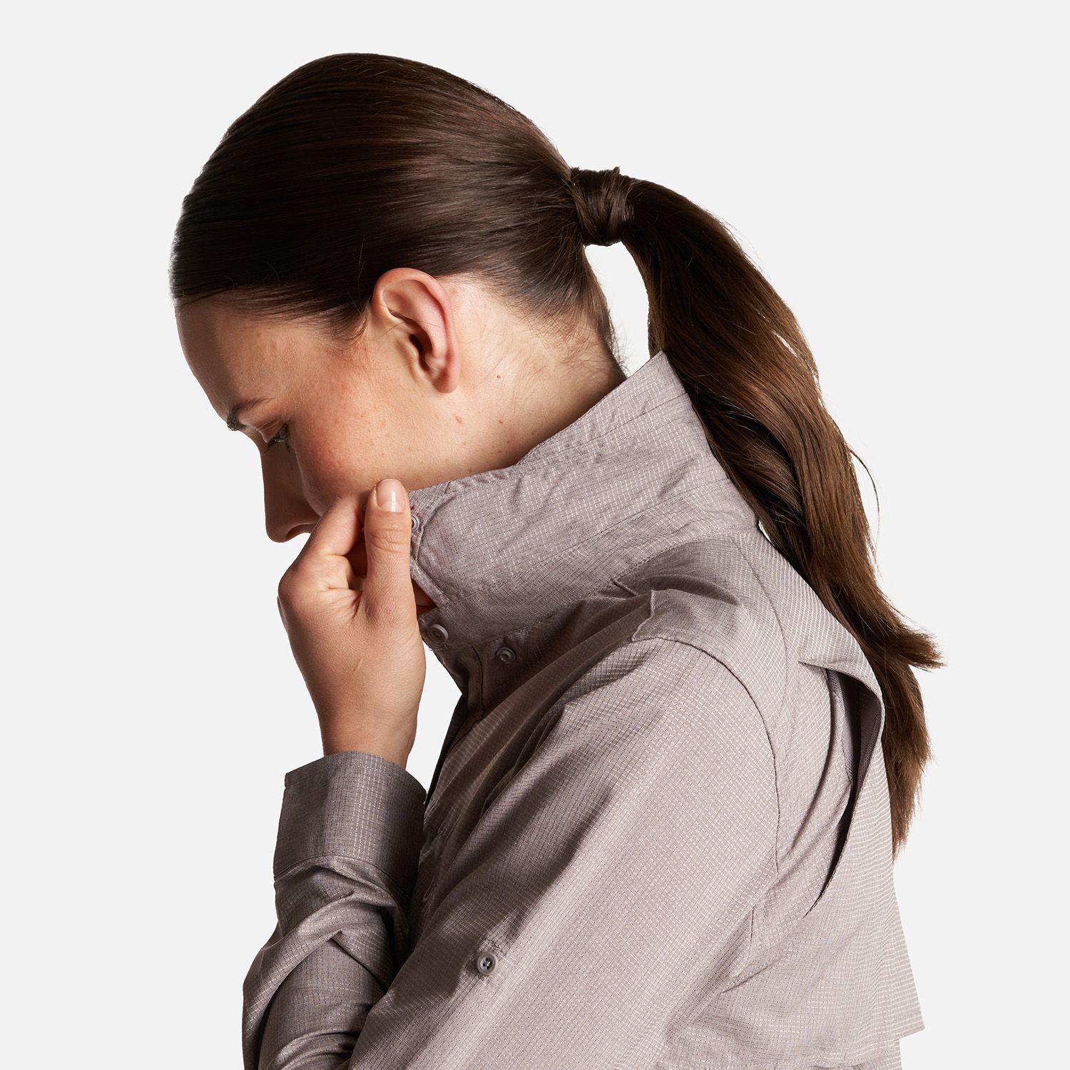 Camisa Mujer Rosselot Long Sleeve Q-Dry Shirt Malva Lippi-5